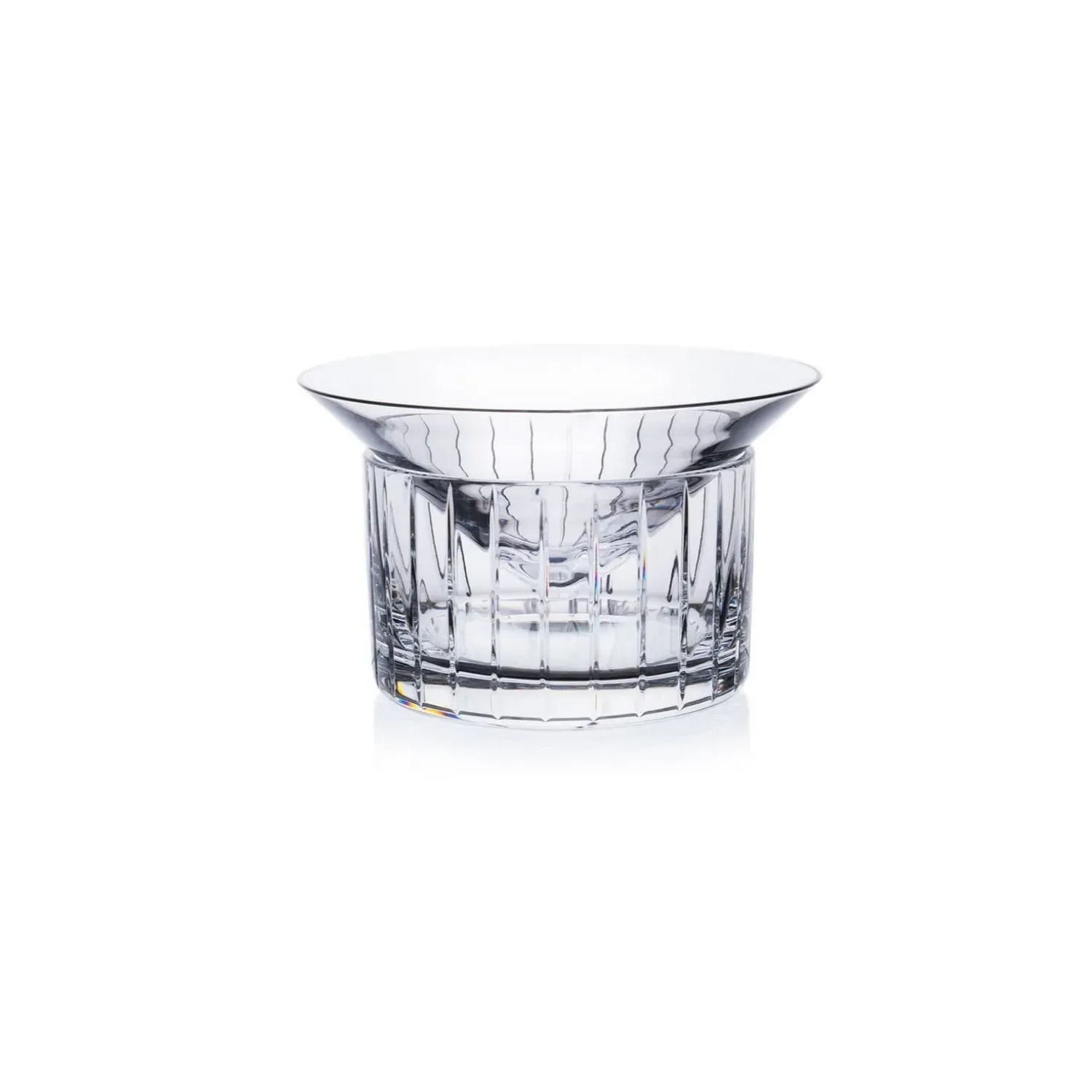 Cut Crystal Caviar Bowl with Ice Chamber image
