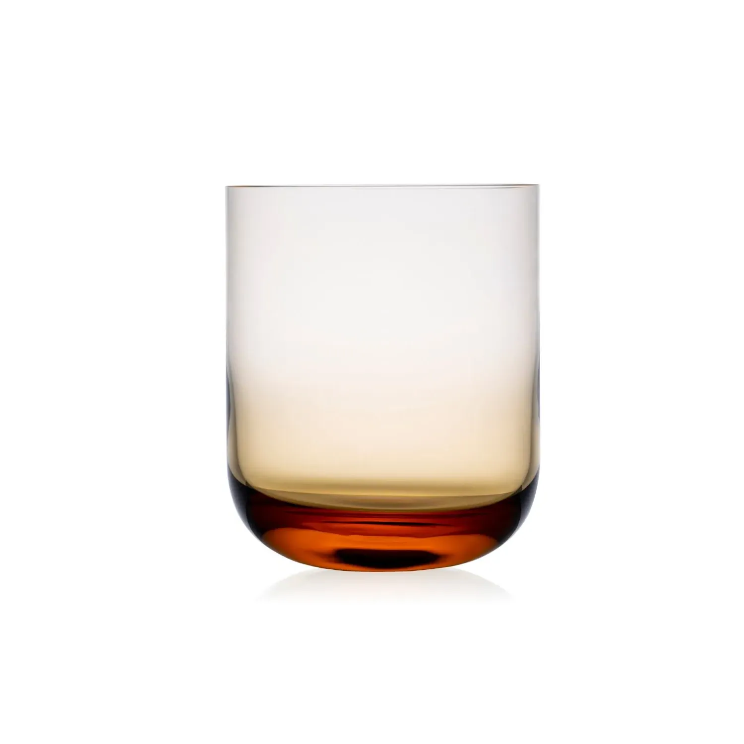 Six Crystal Tumblers - Amber image