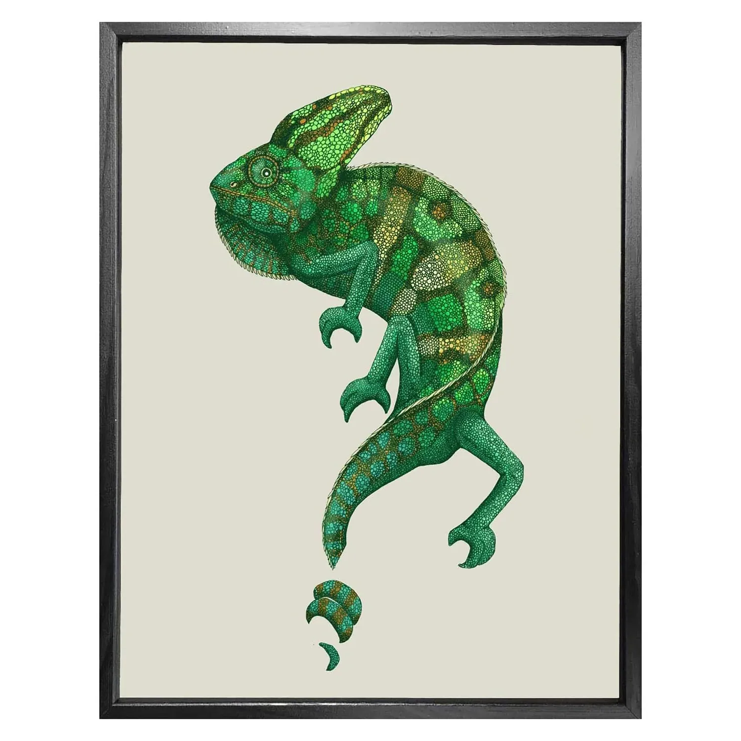 Antique Chameleon A3 Fine Art Print - 350gsm Paper