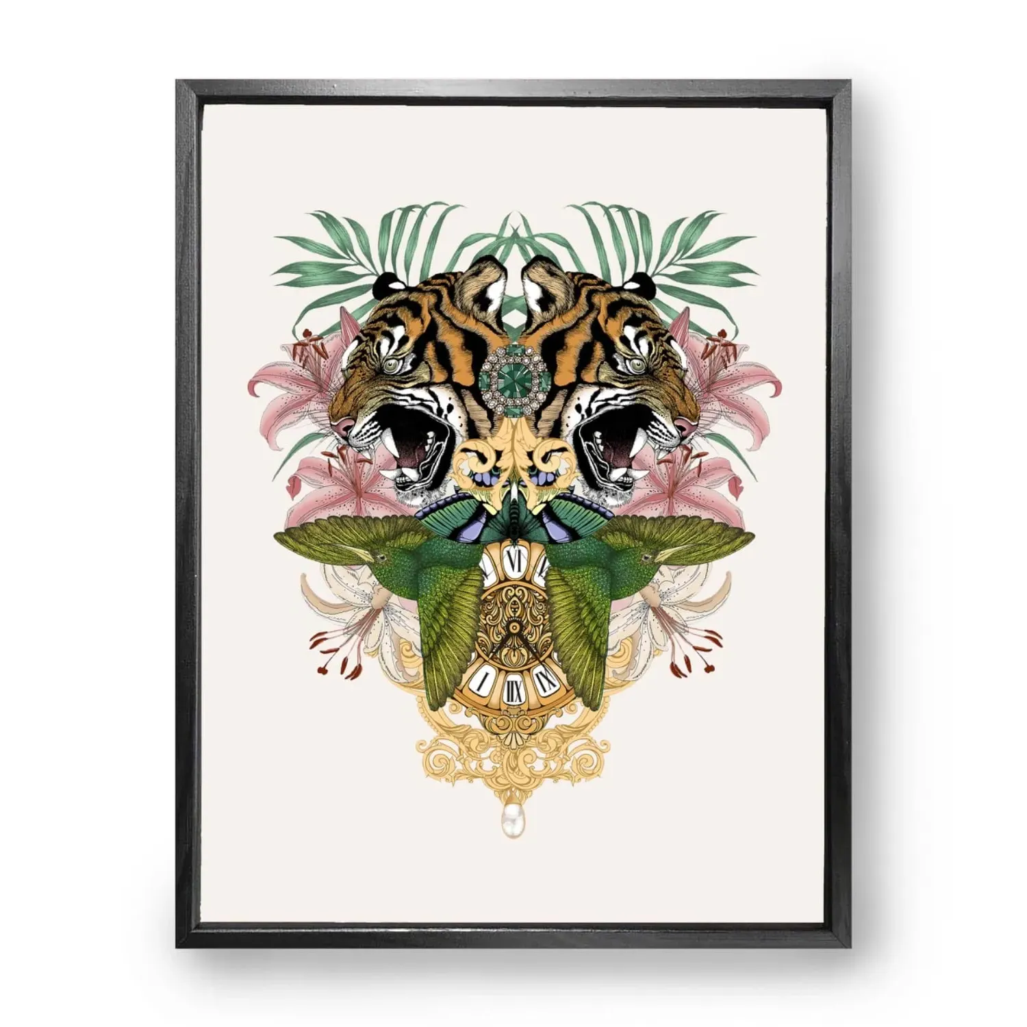 Baroque Tiger A5 Fine Art Print