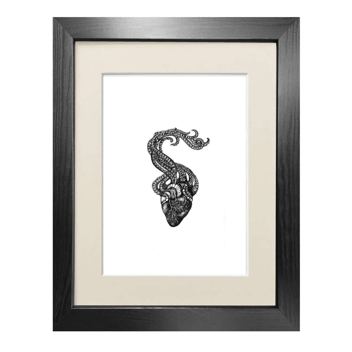 Organoctopus A3 Fine Art Print - Black