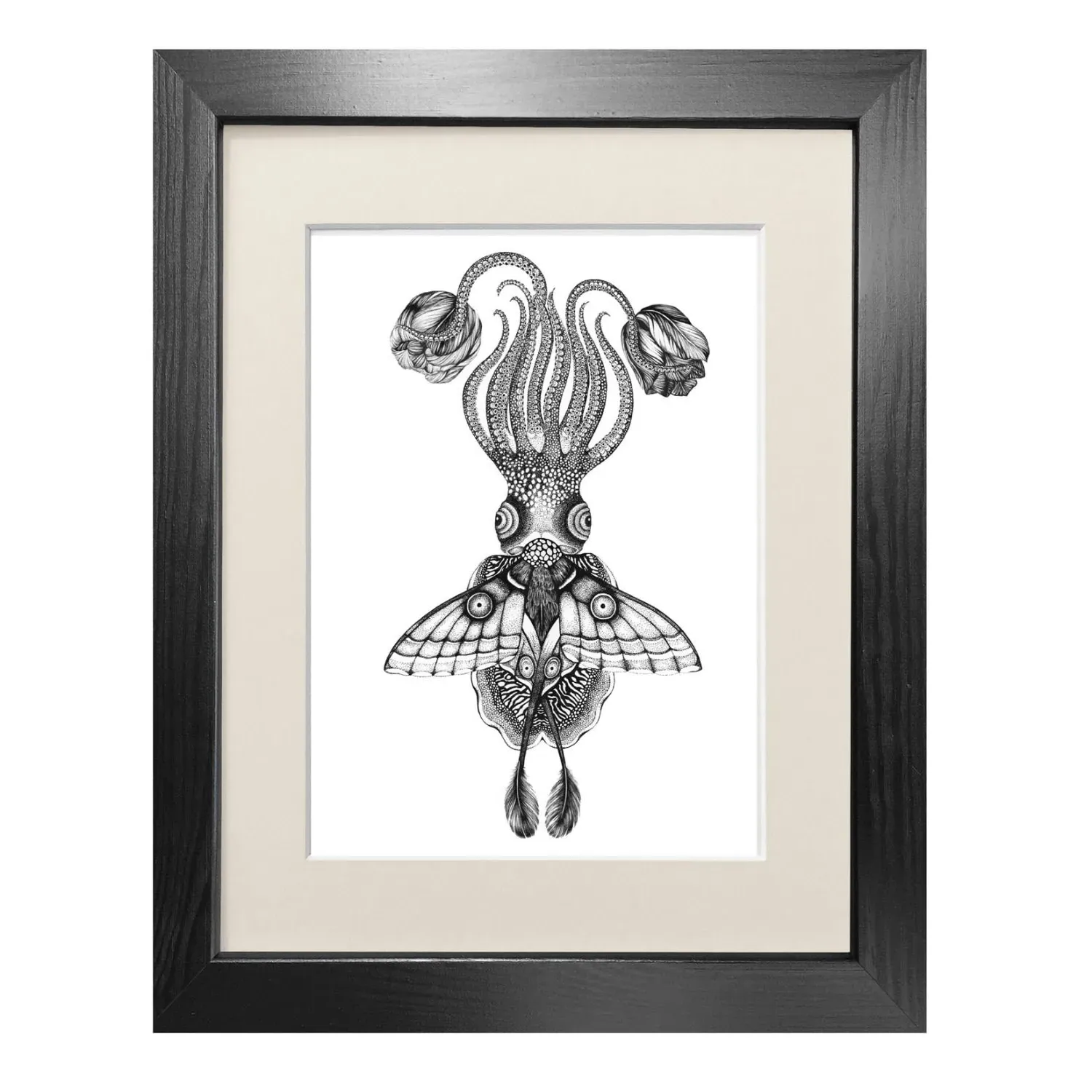 Tethidadoptera A5 Fine Art Print - Black image