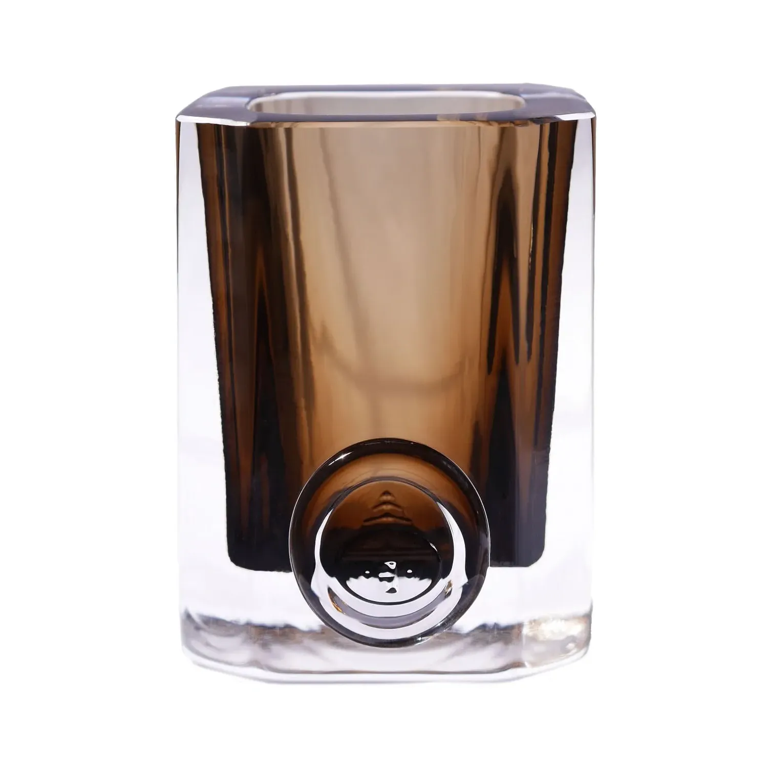 Núr Handblown Glass Vessel - Brown