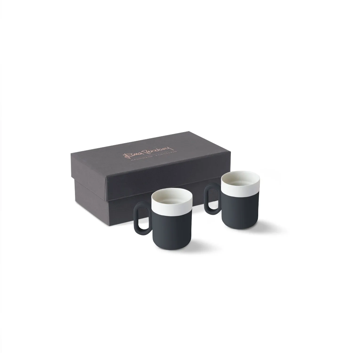 Capsule Espresso Cup Set of Two - Black, Porcelain image