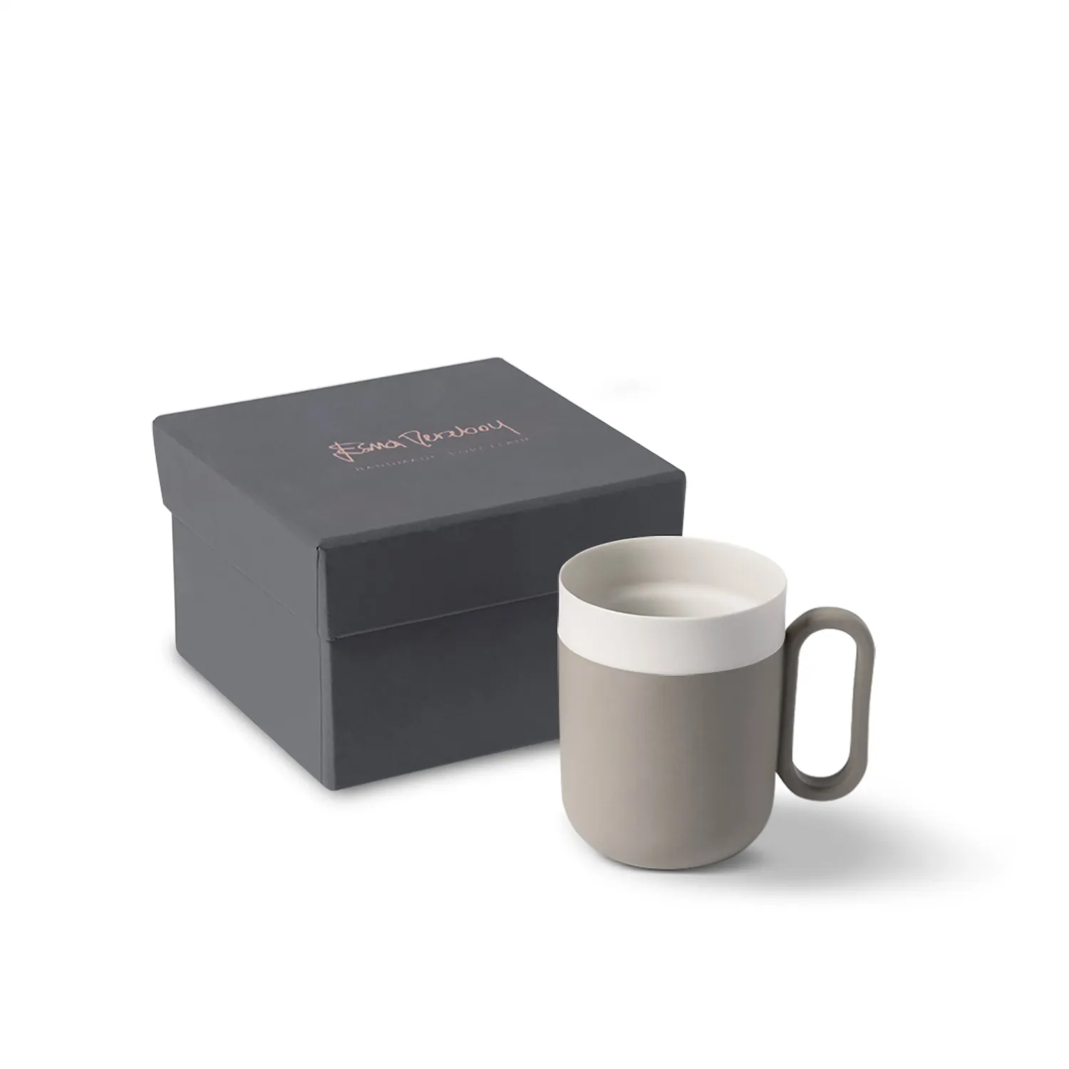 Capsule Small Mug - Grey, Porcelain