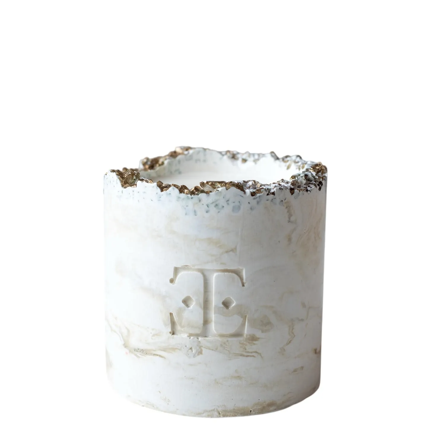 Large Cinnamon Candle - Gold