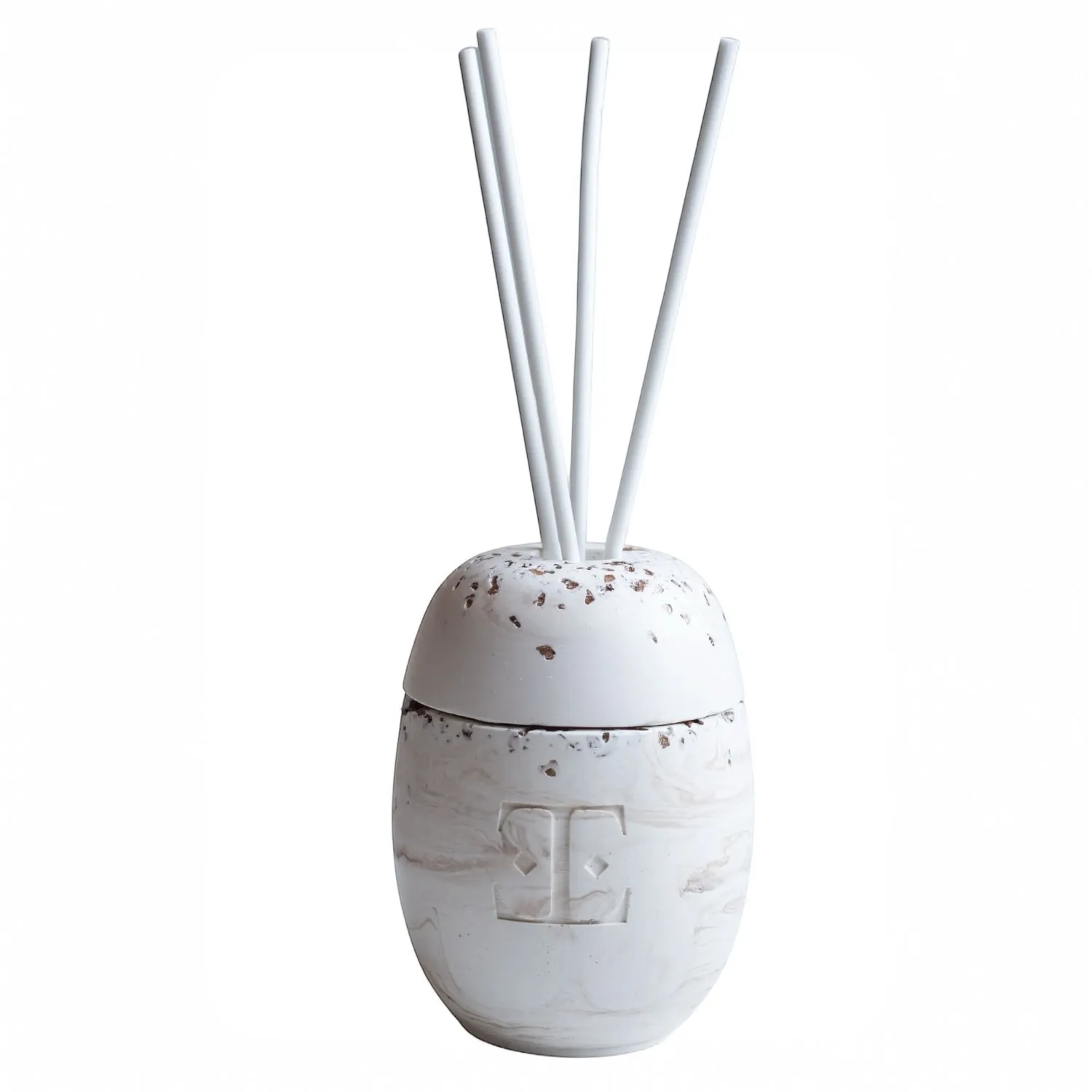 Moon & Fig Reed Diffuser Set - White, Brown