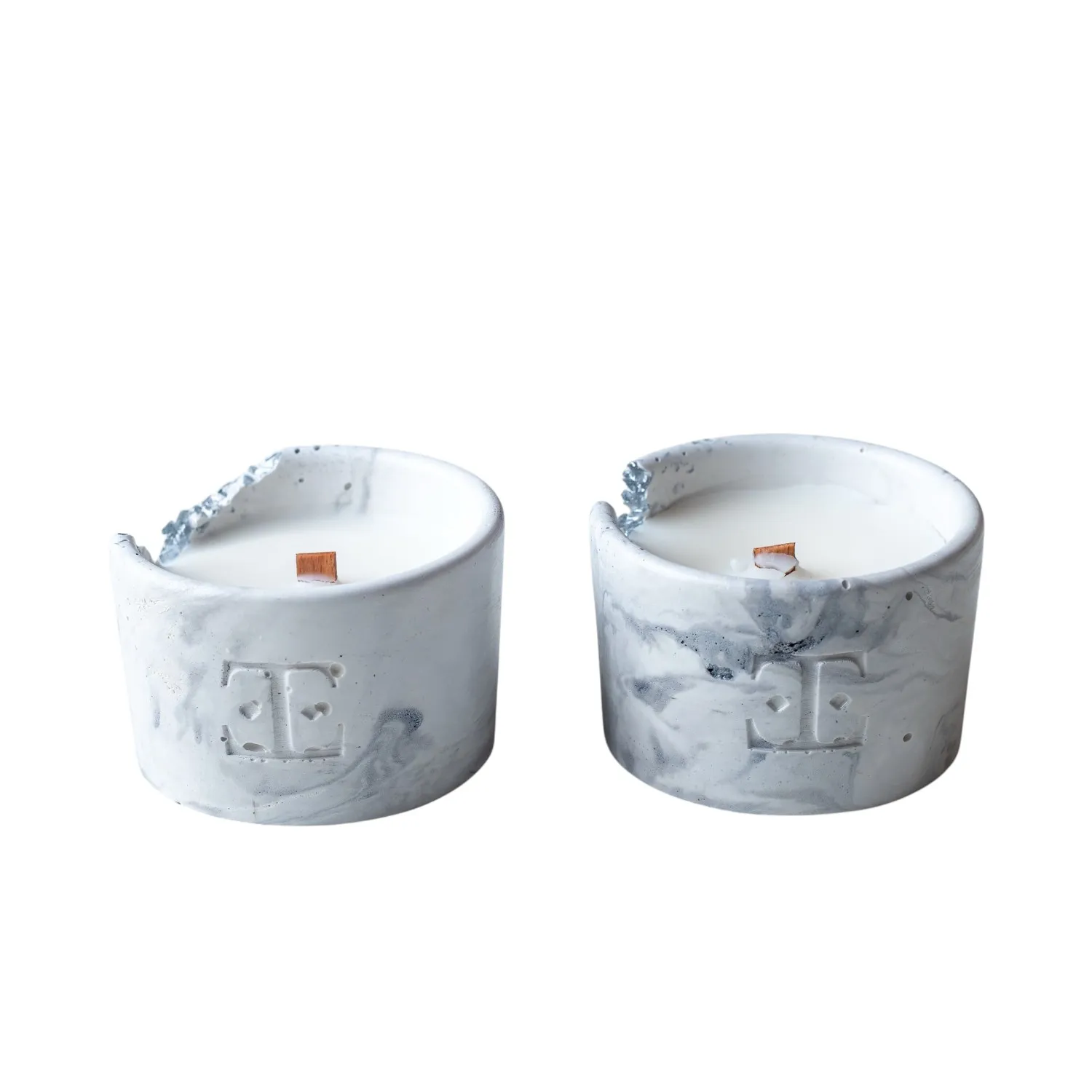 Silver Muse Midi Candle Set - Silver