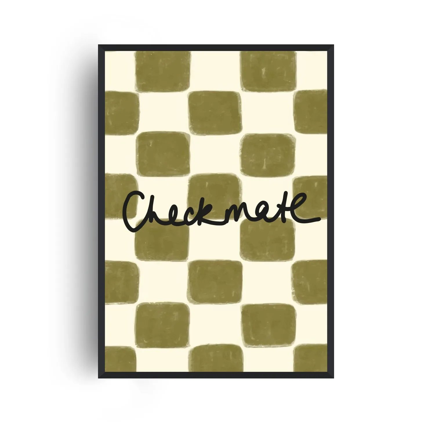 Checkmate A3 Giclée Art Print - Green image