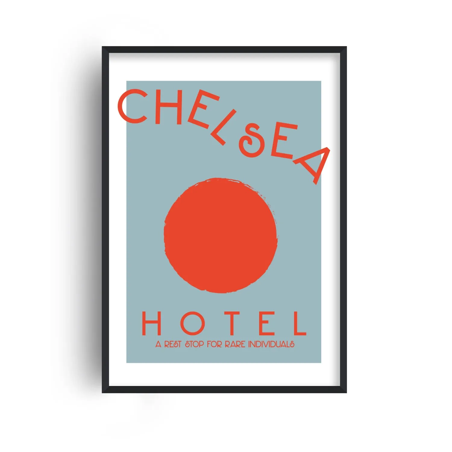 Chelsea Hotel A2 Art Print - White image