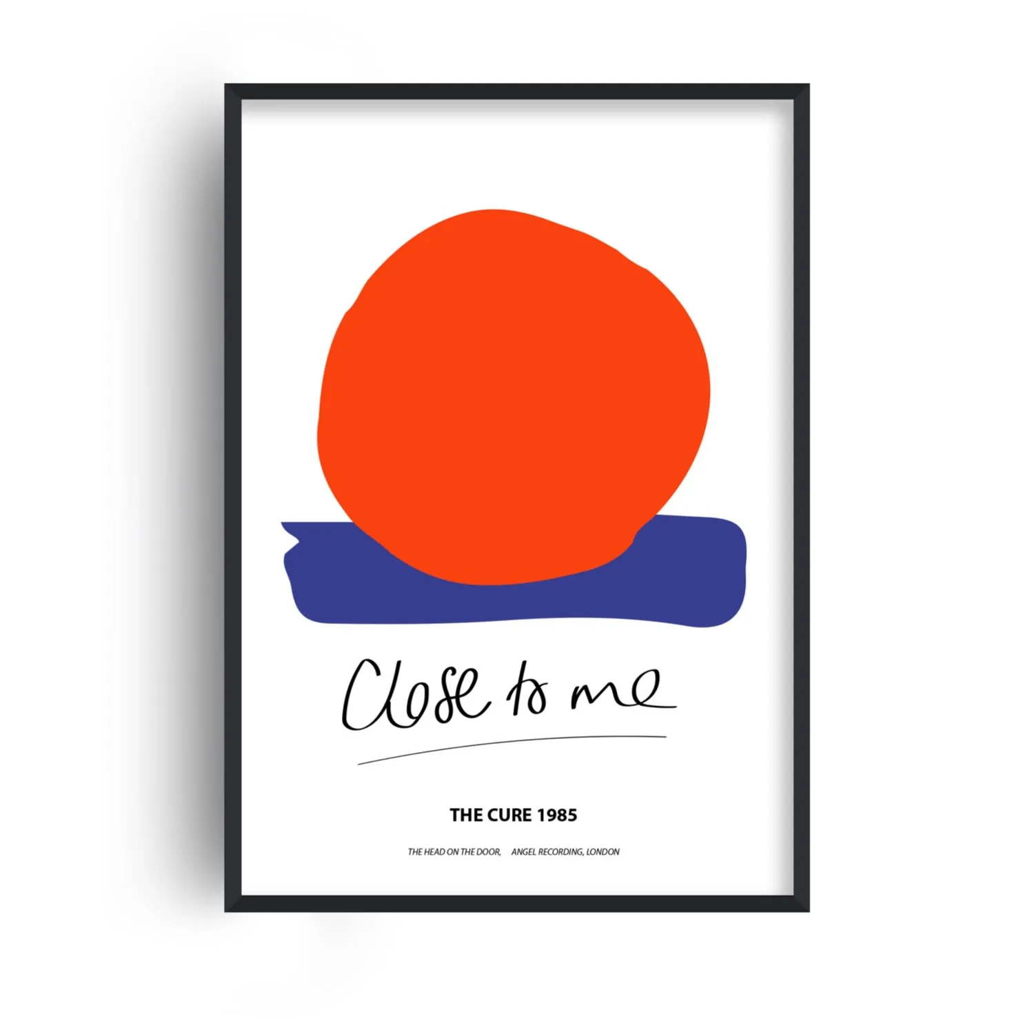 Close To Me The Cure A2 Giclée Art Print - Red