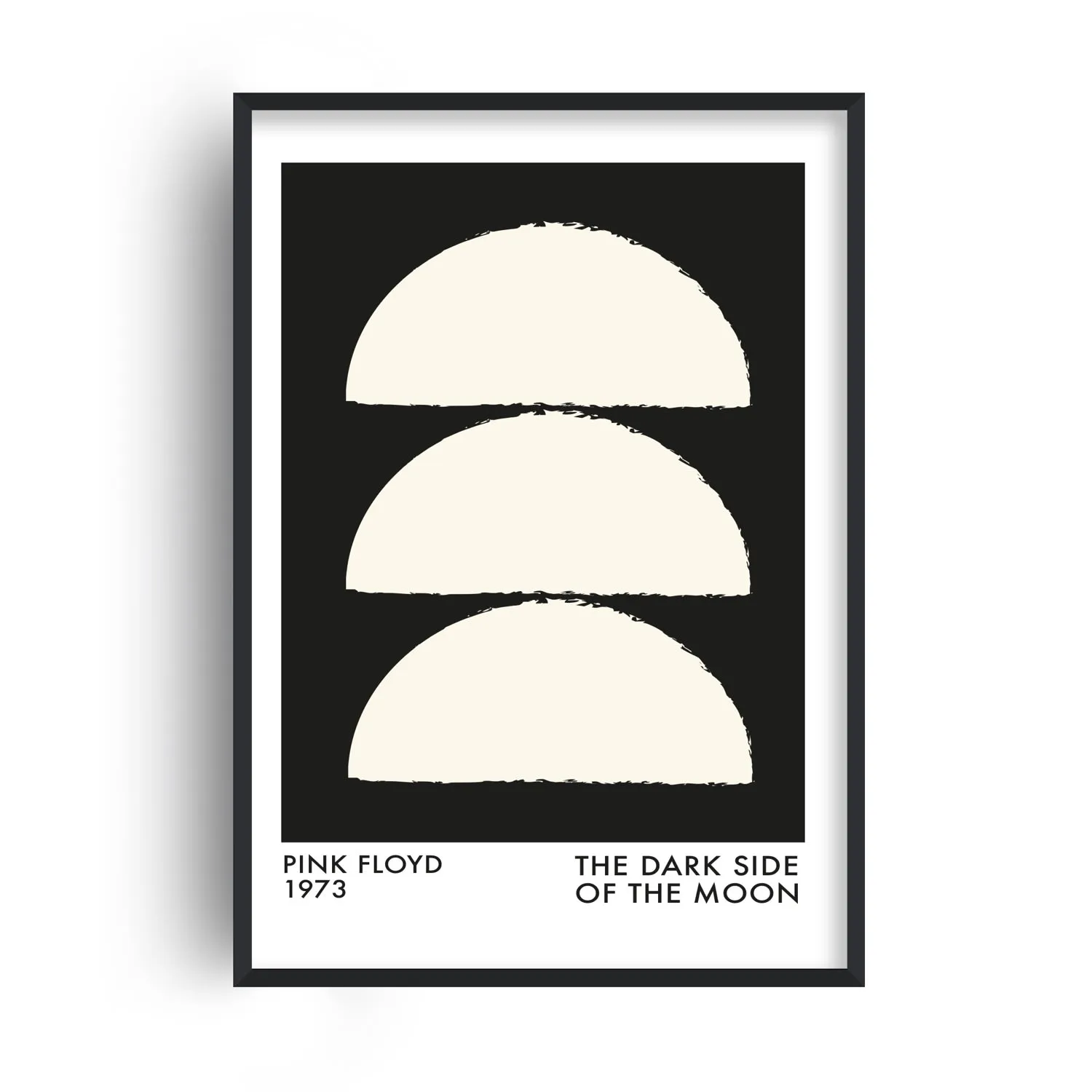 Dark Side Of The Moon Art Print - Black