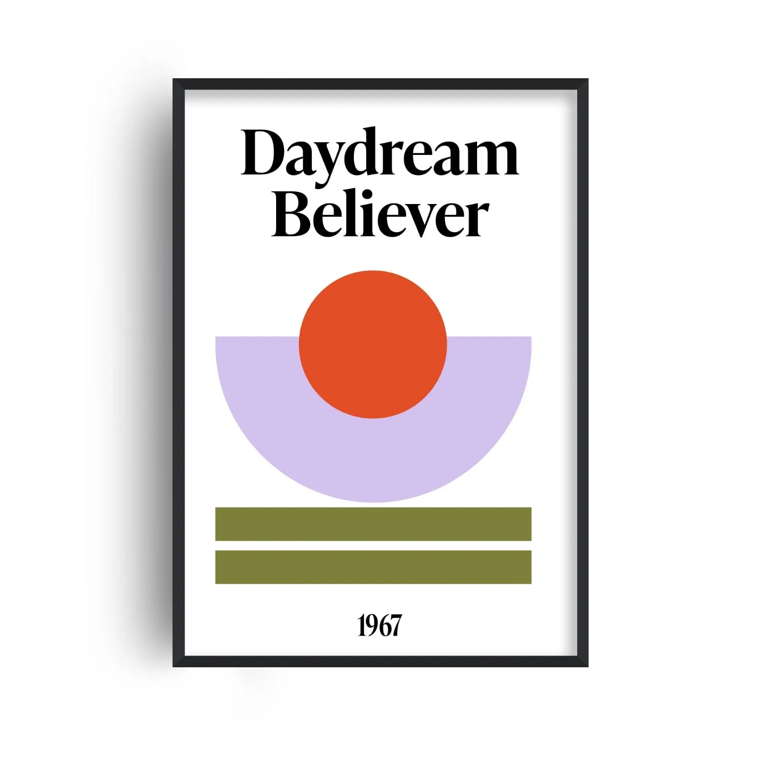 Daydream Believer A2 Giclée Art Print - White