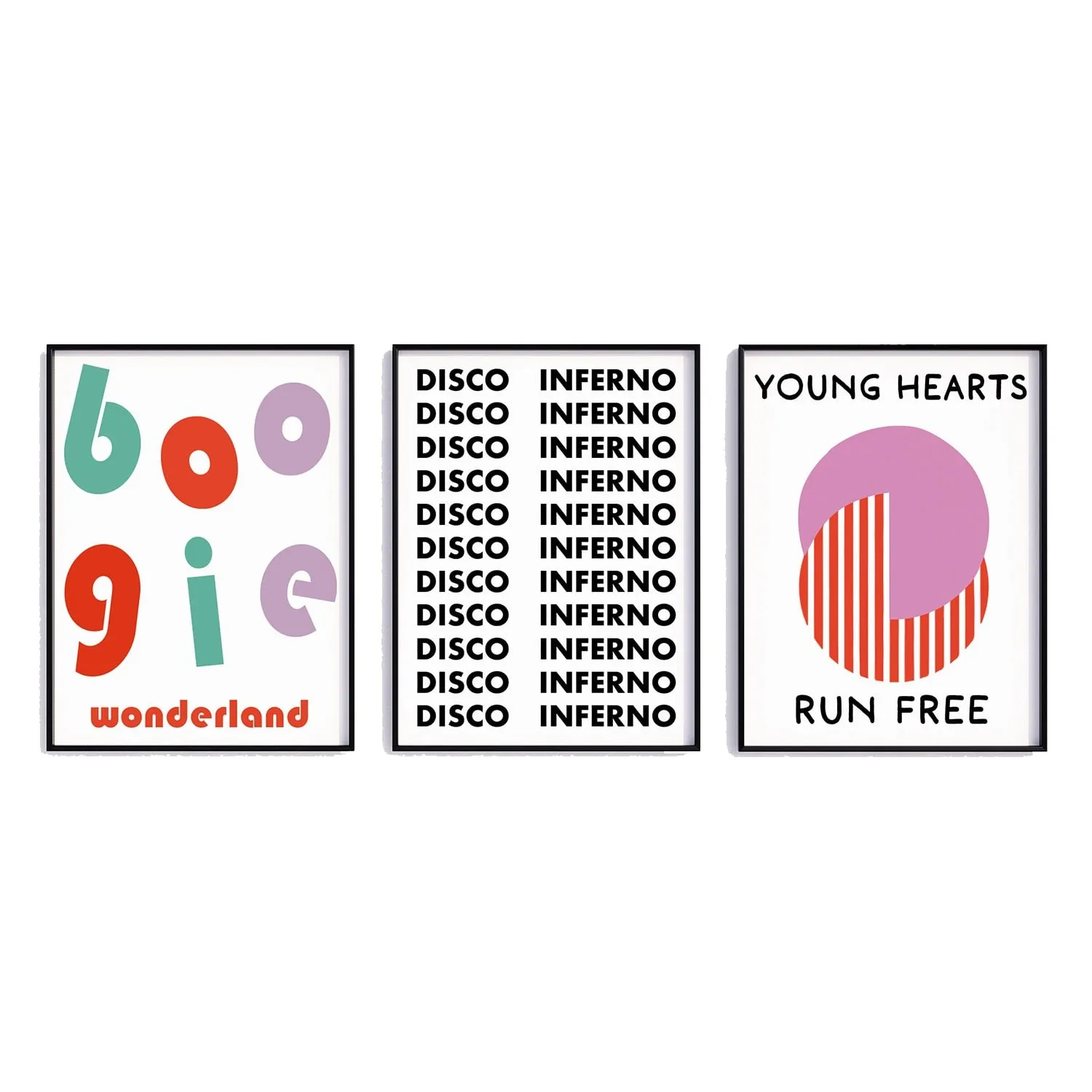 Disco Music A4 Art Print Gift Set - White