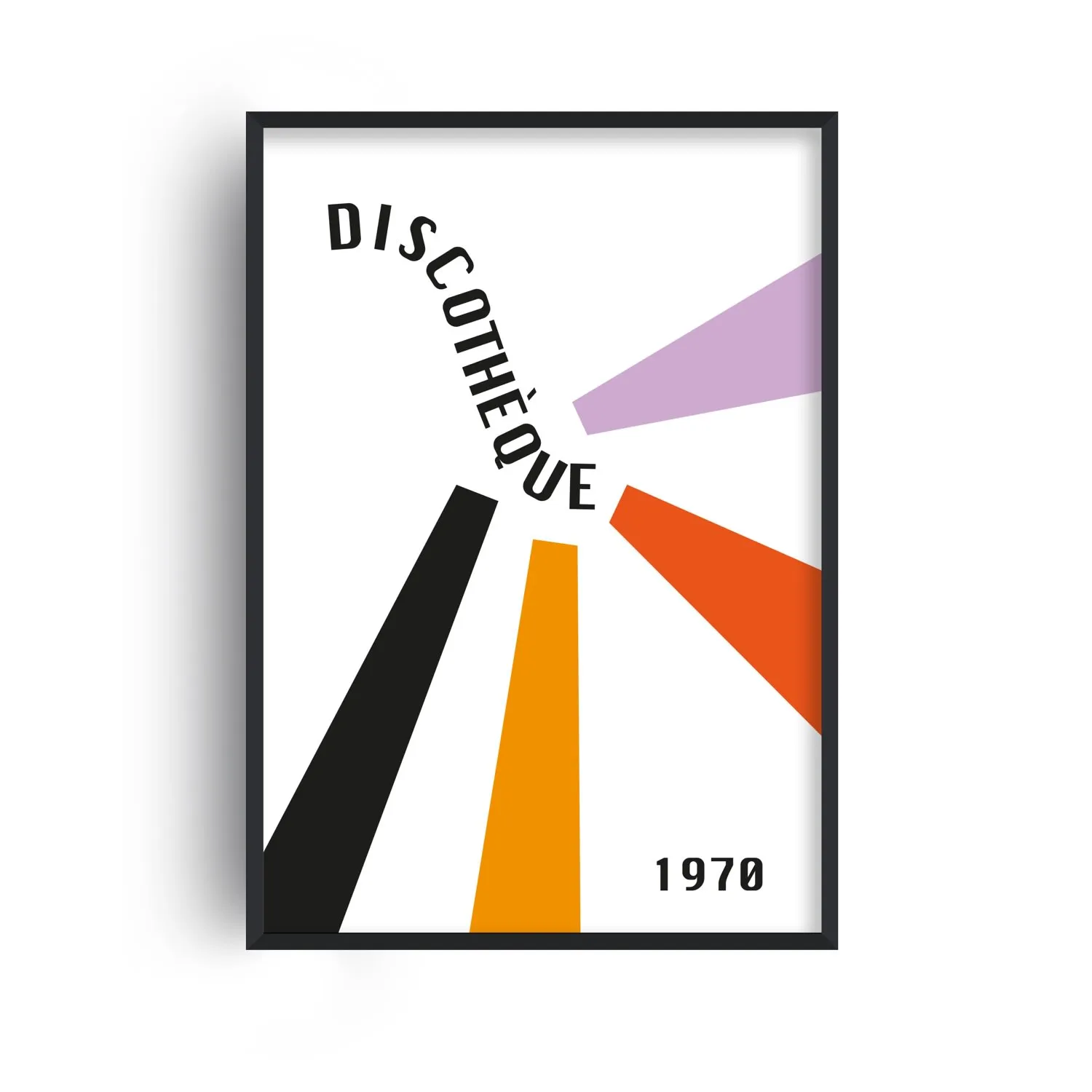 Discothèque A3 Abstract Giclée Art Print - Red, Paper