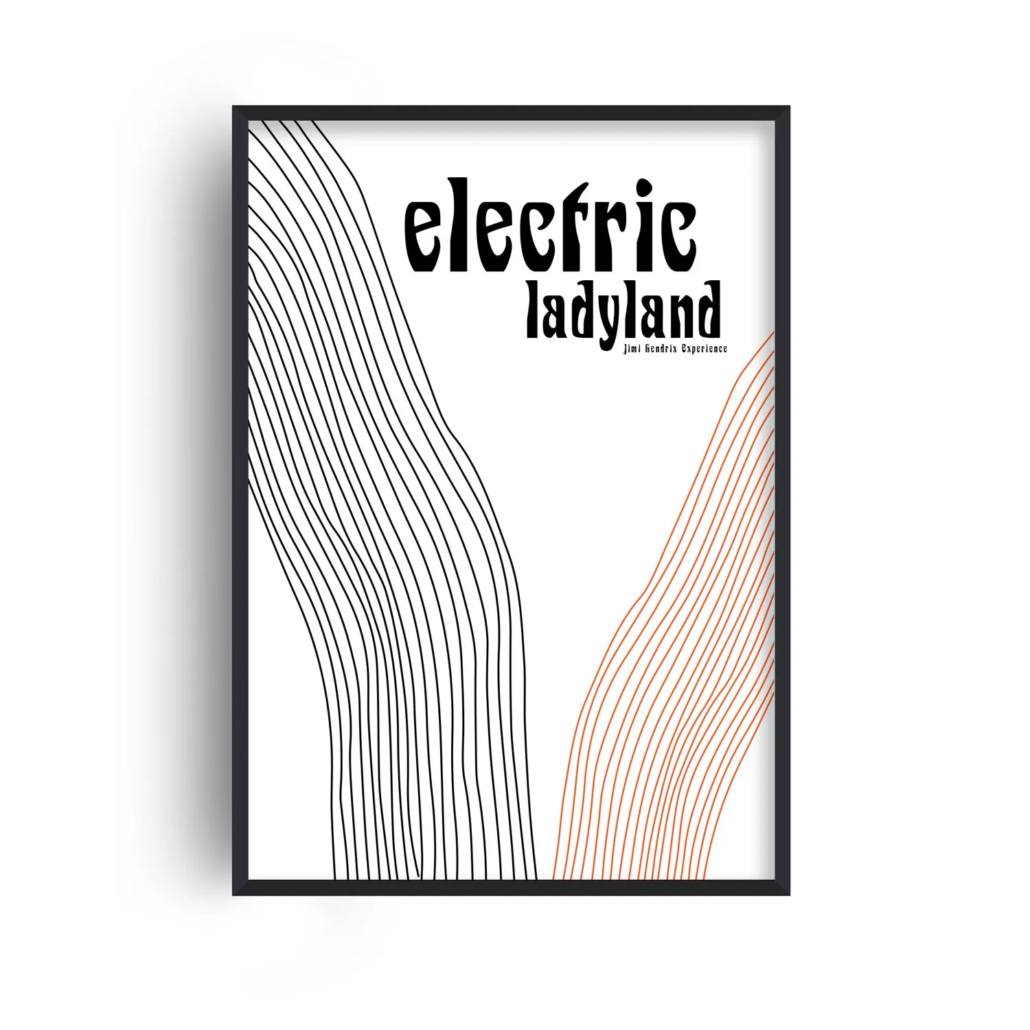 Electric Ladyland A3 Giclée Art Print - White