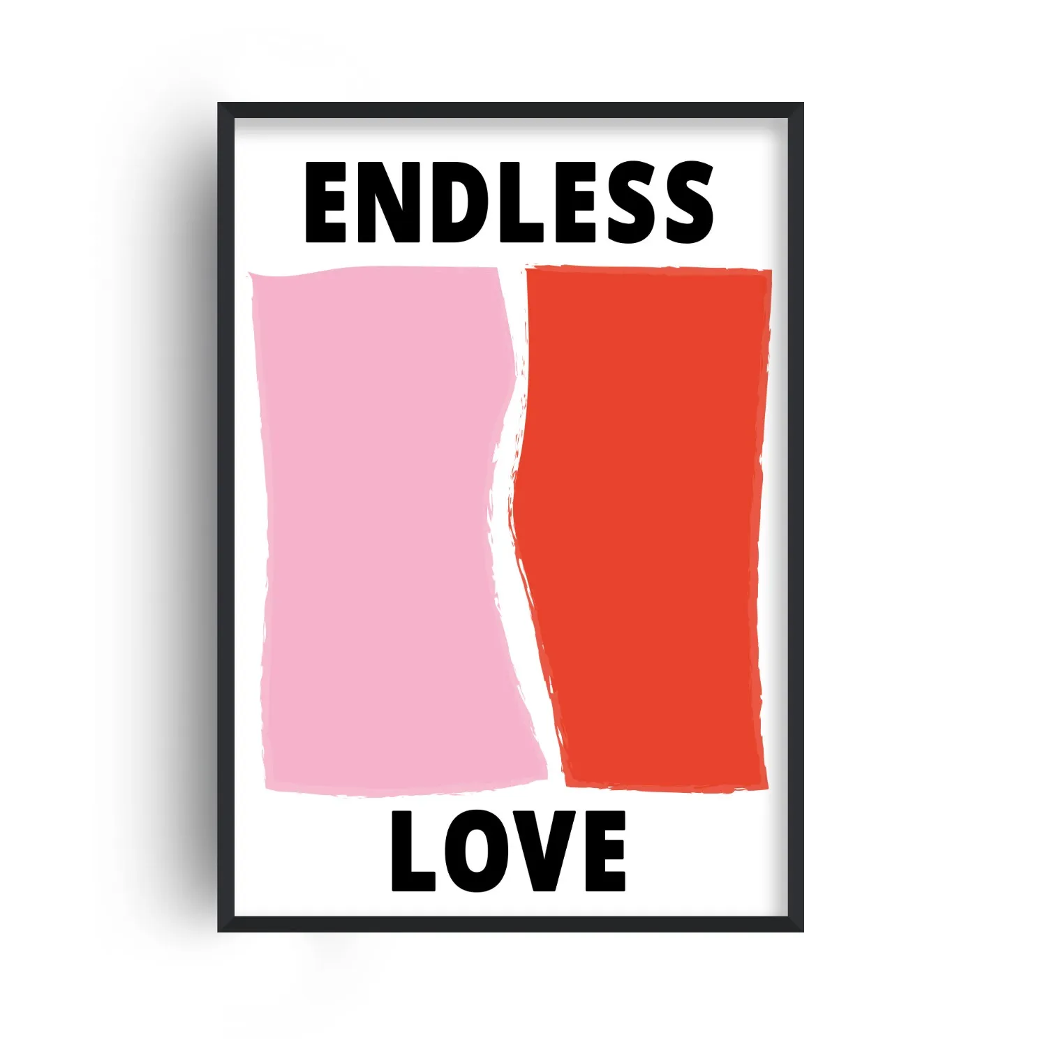 Endless Love A2 Art Print - Red/Pink