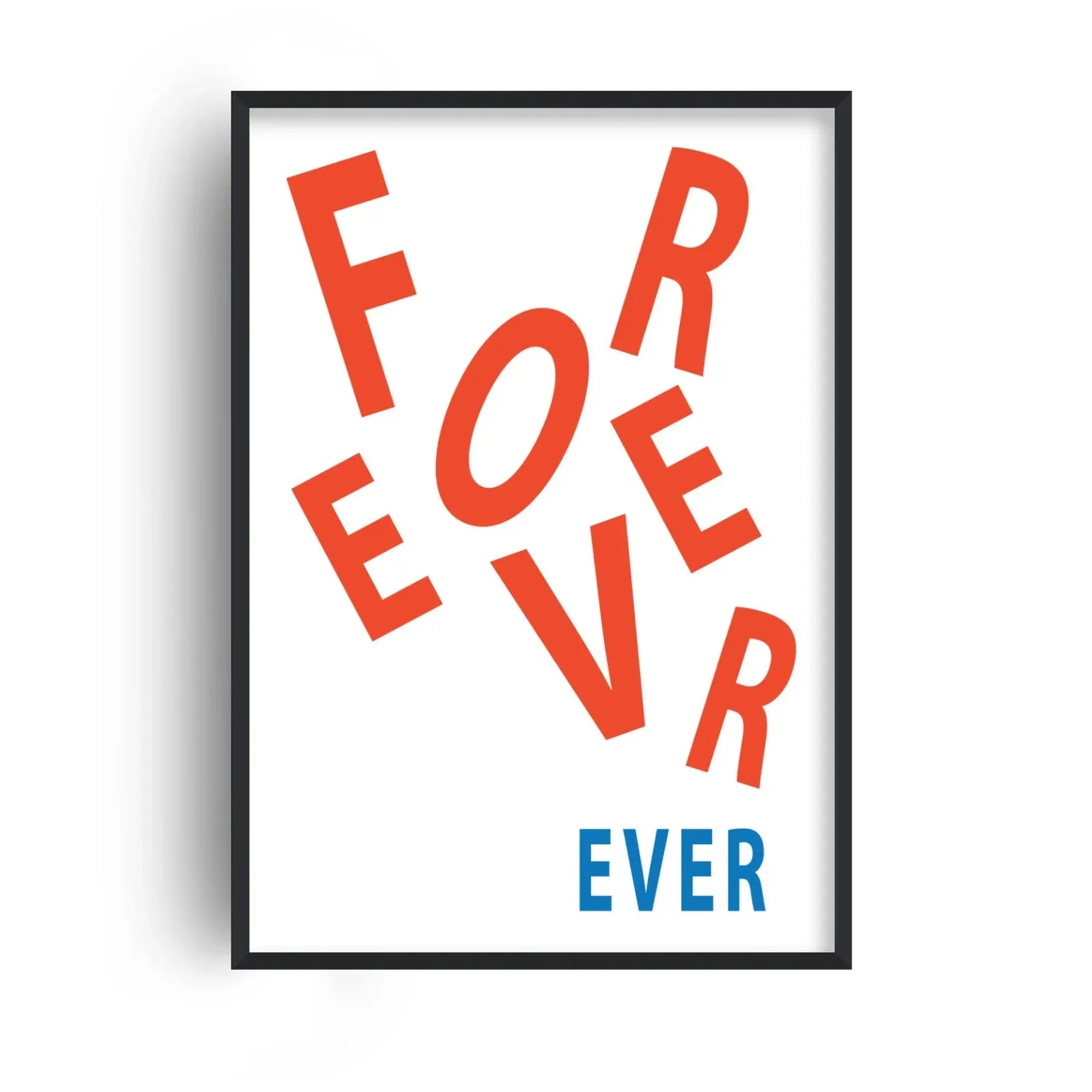 Forever Ever A3 Retro Music Giclée Art Print - Red image