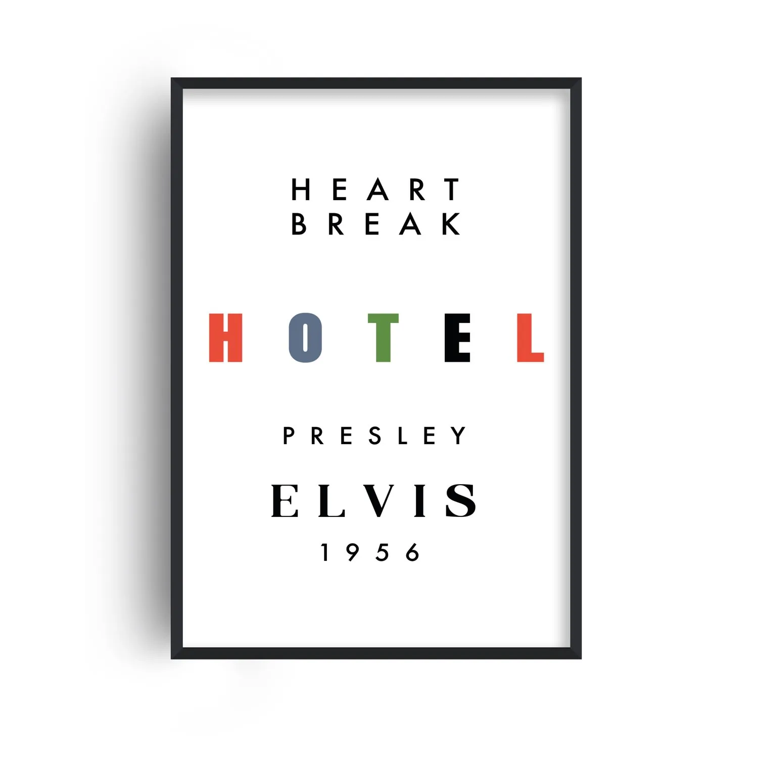 Heartbreak Hotel A3 Giclée Art Print - White