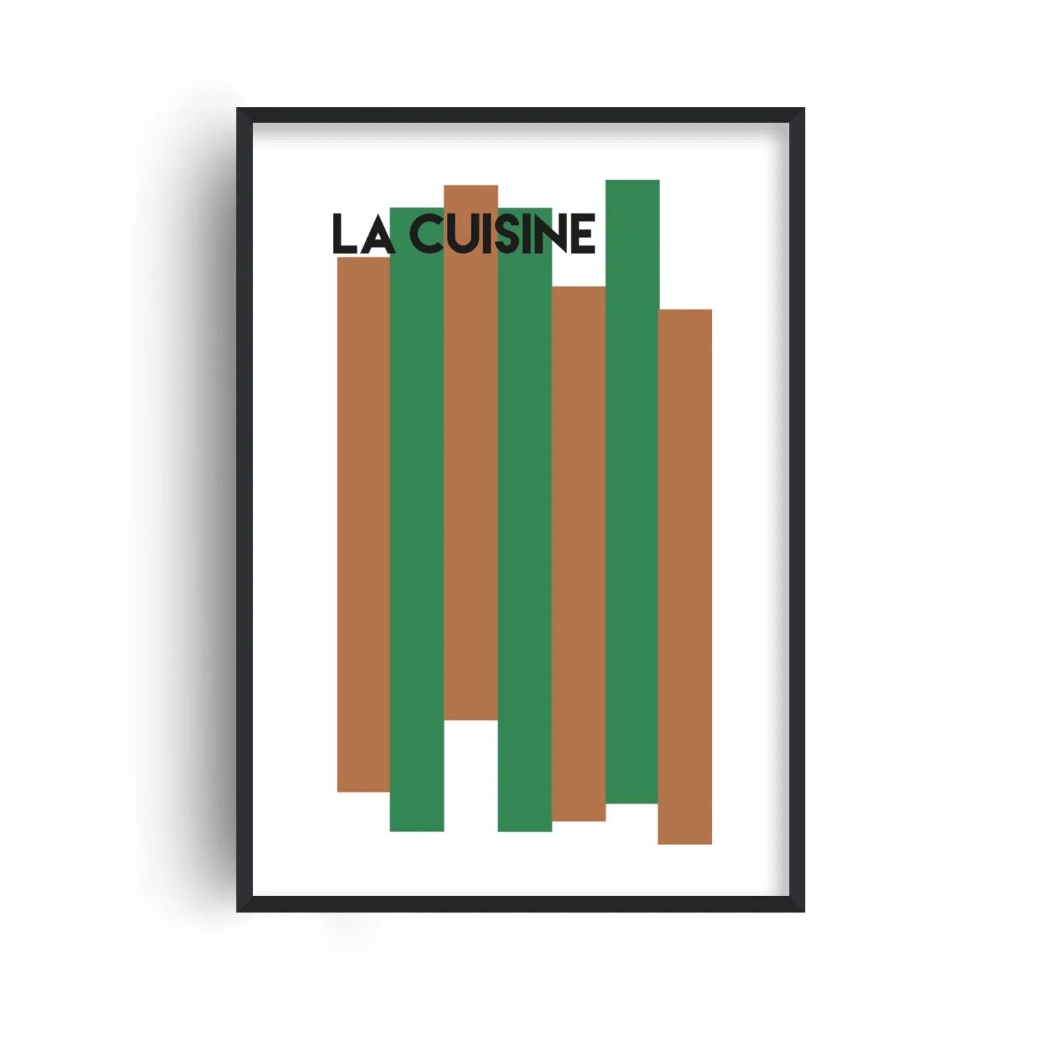 La Cuisine A3 Art Print - Green/Brown image