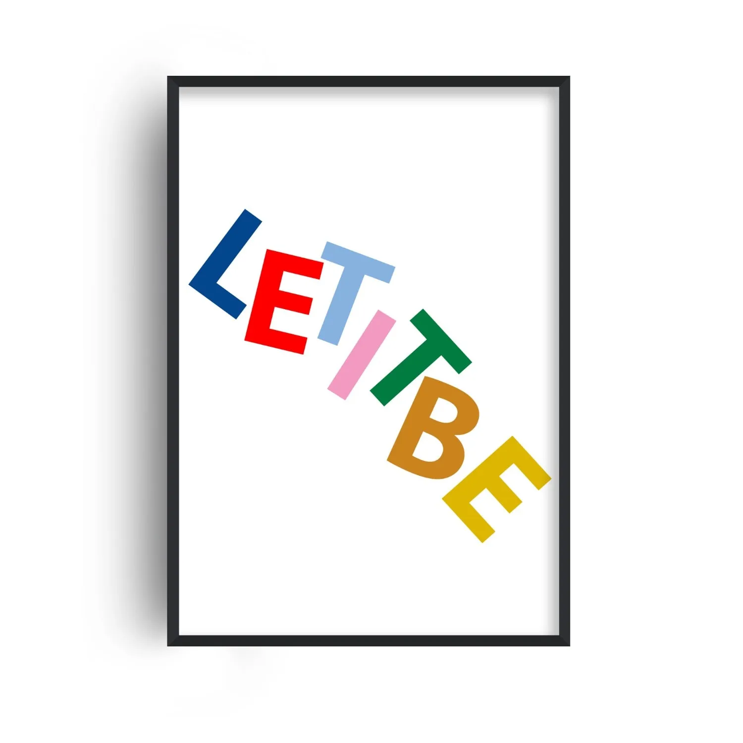 Let It Be A3 Giclée Art Print - White image