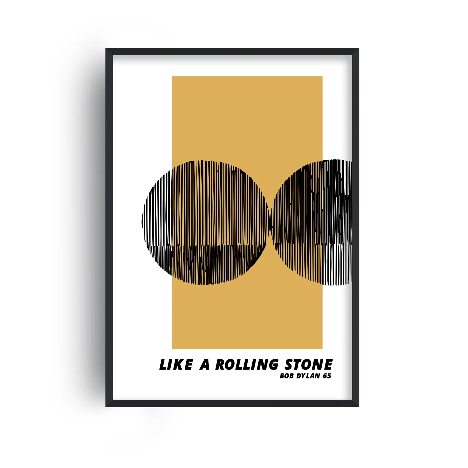 Like A Rolling Stone Bob Dylan A3 Art Print - White