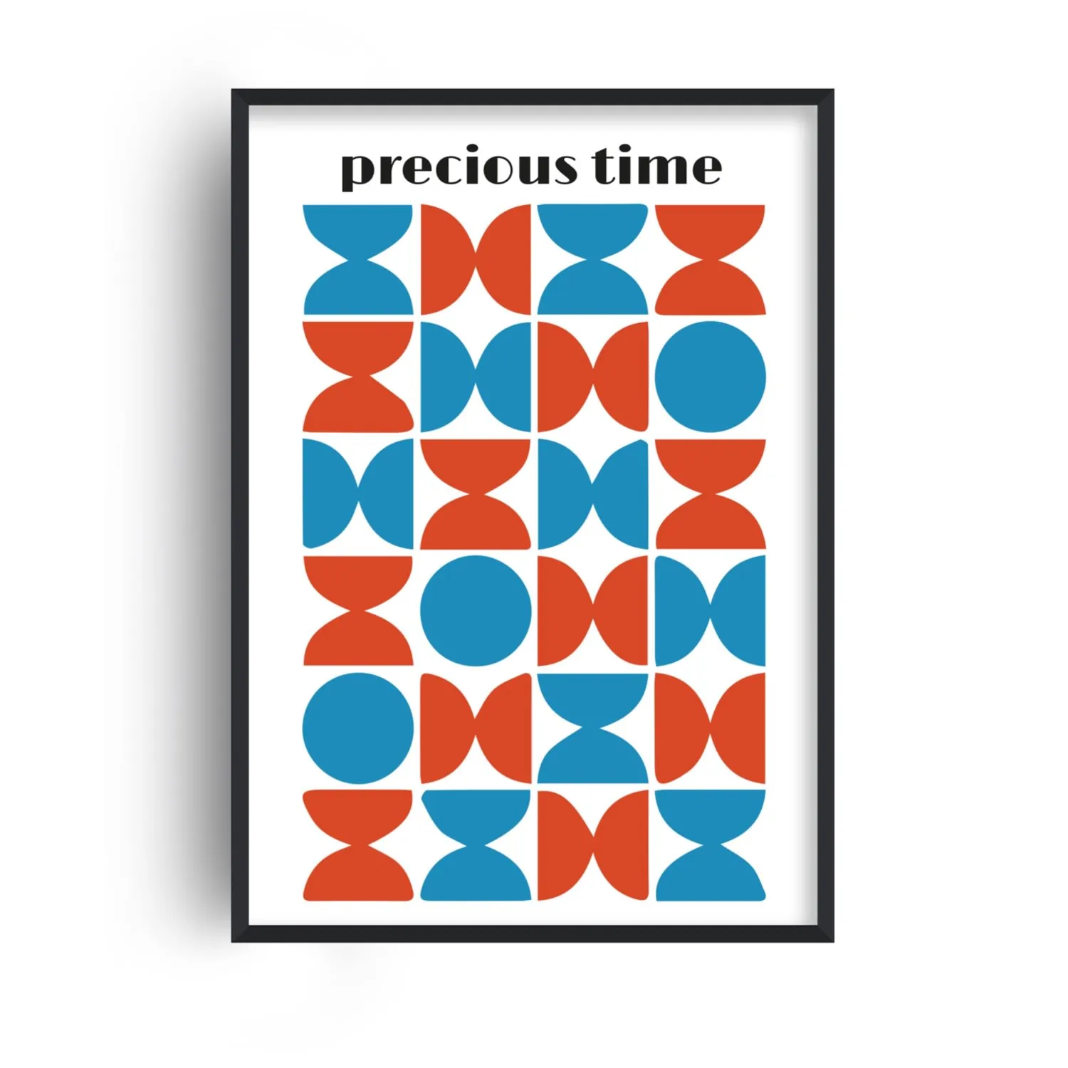 Precious Time A2 Giclée Art Print - Blue/Red