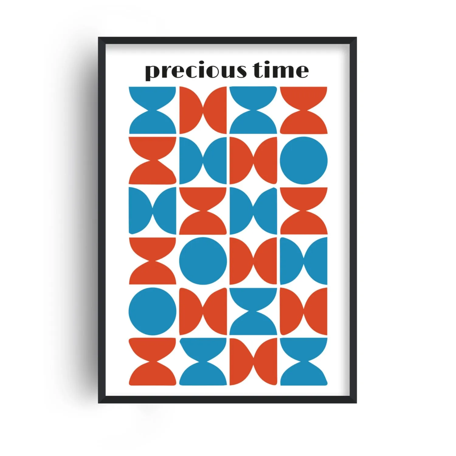 Precious Time A3 Giclée Art Print - Blue/Red image