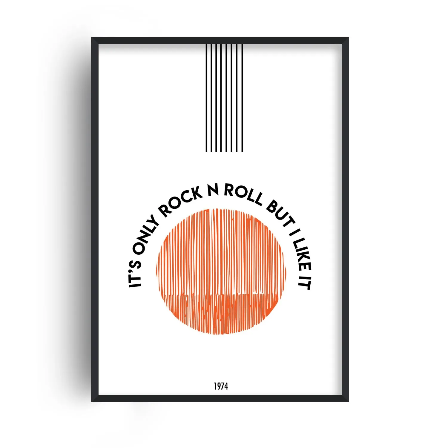 Rolling Stones A2 Music Art Print - Red