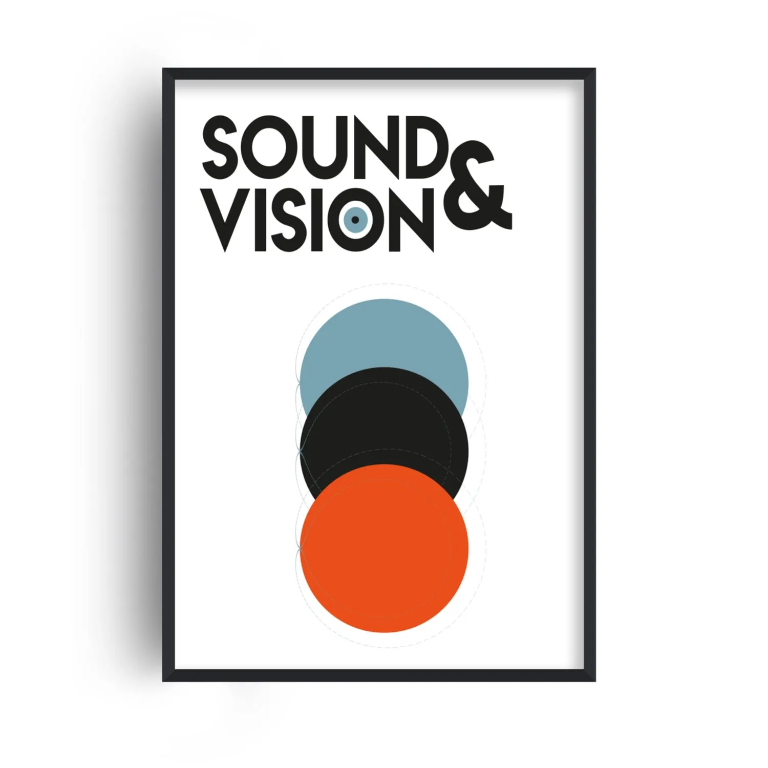Sound & Vision David Bowie A2 Art Print - White