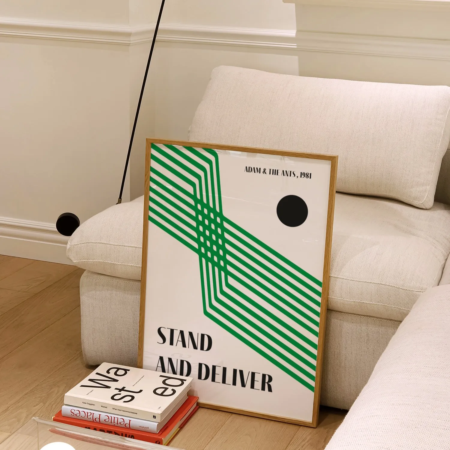 Stand And Deliver A3 Giclée Art Print - Green/Black image