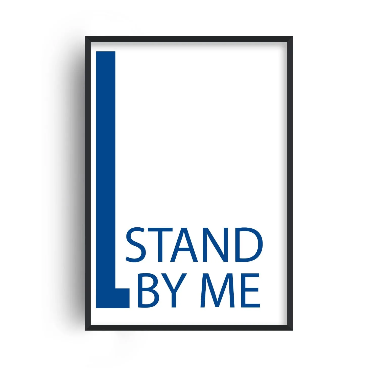 Stand By Me A2 Giclée Art Print - Blue