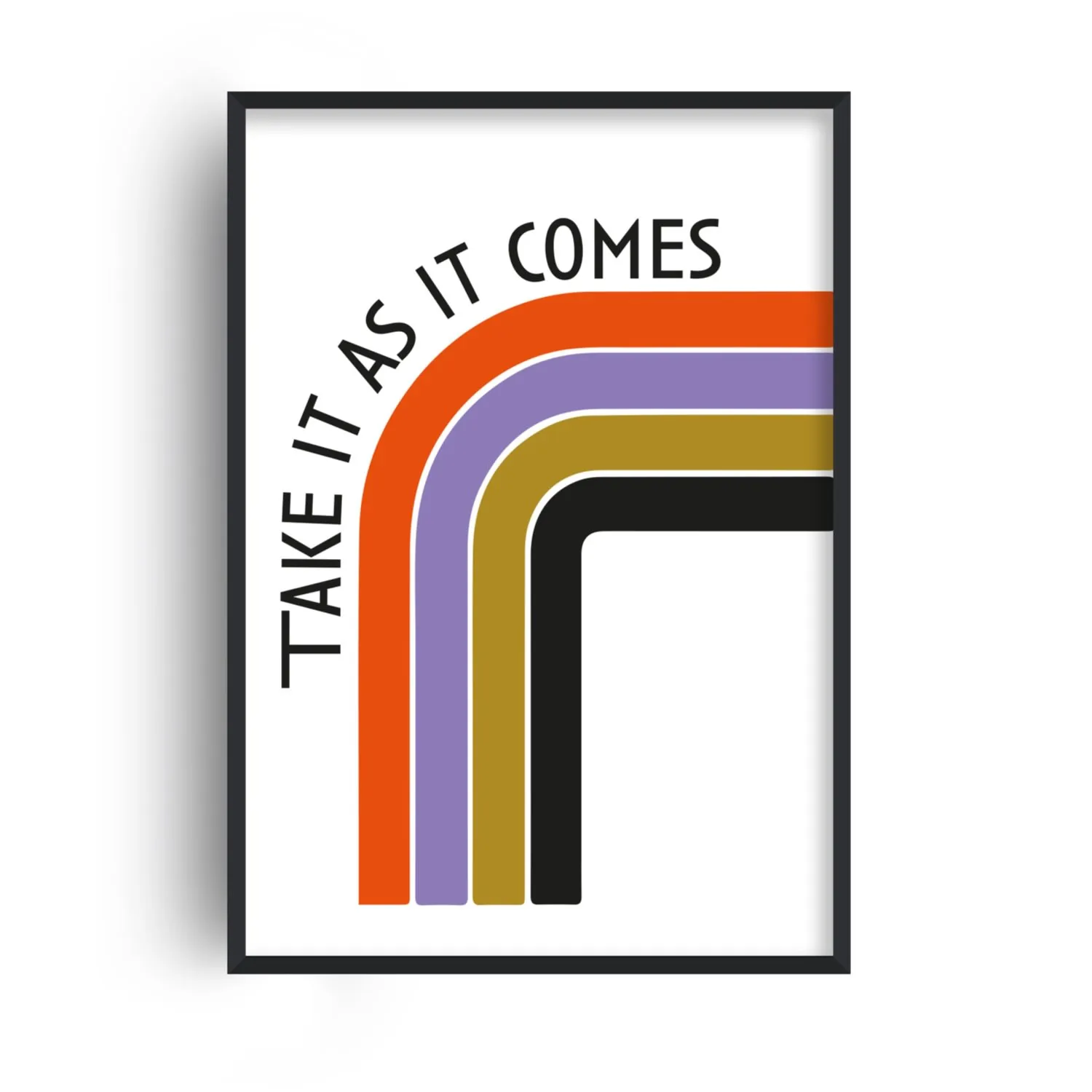 Take It As It Comes A3 Giclée Art Print - White image