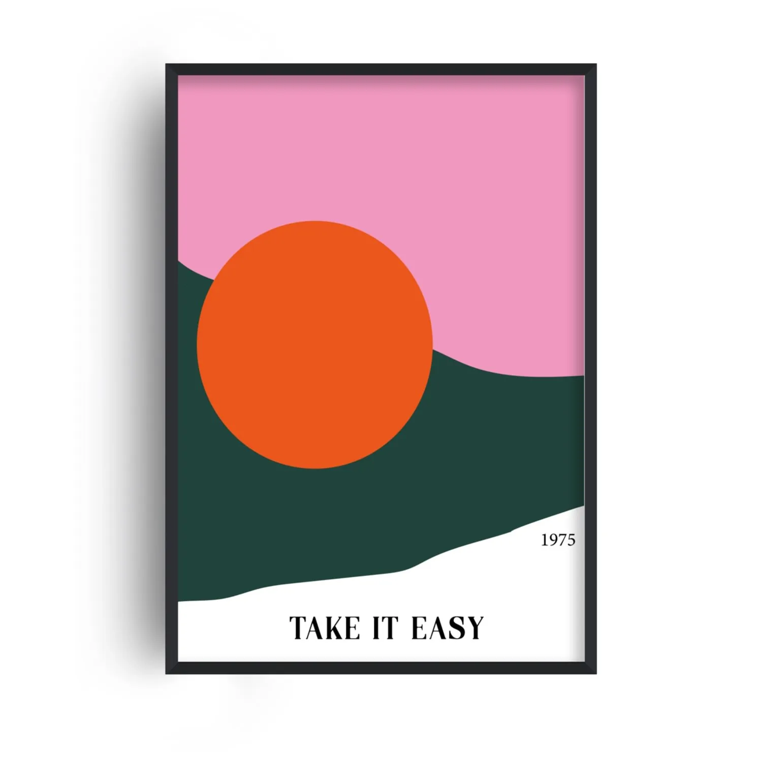Take It Easy Eagles Inspired A2 Giclée Art Print - White image