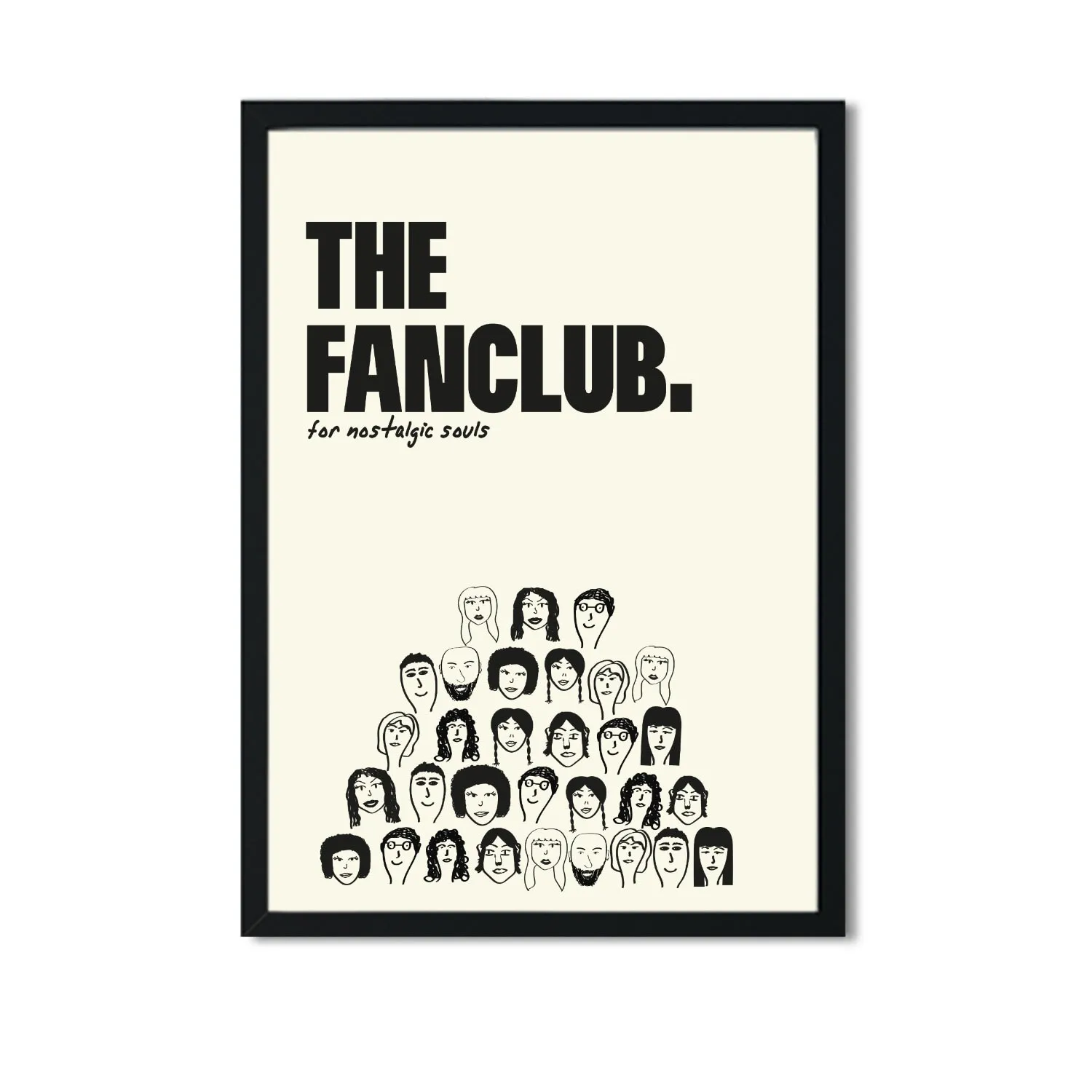 The Fanclub Charity Retro A3 Giclée Art Print - White image
