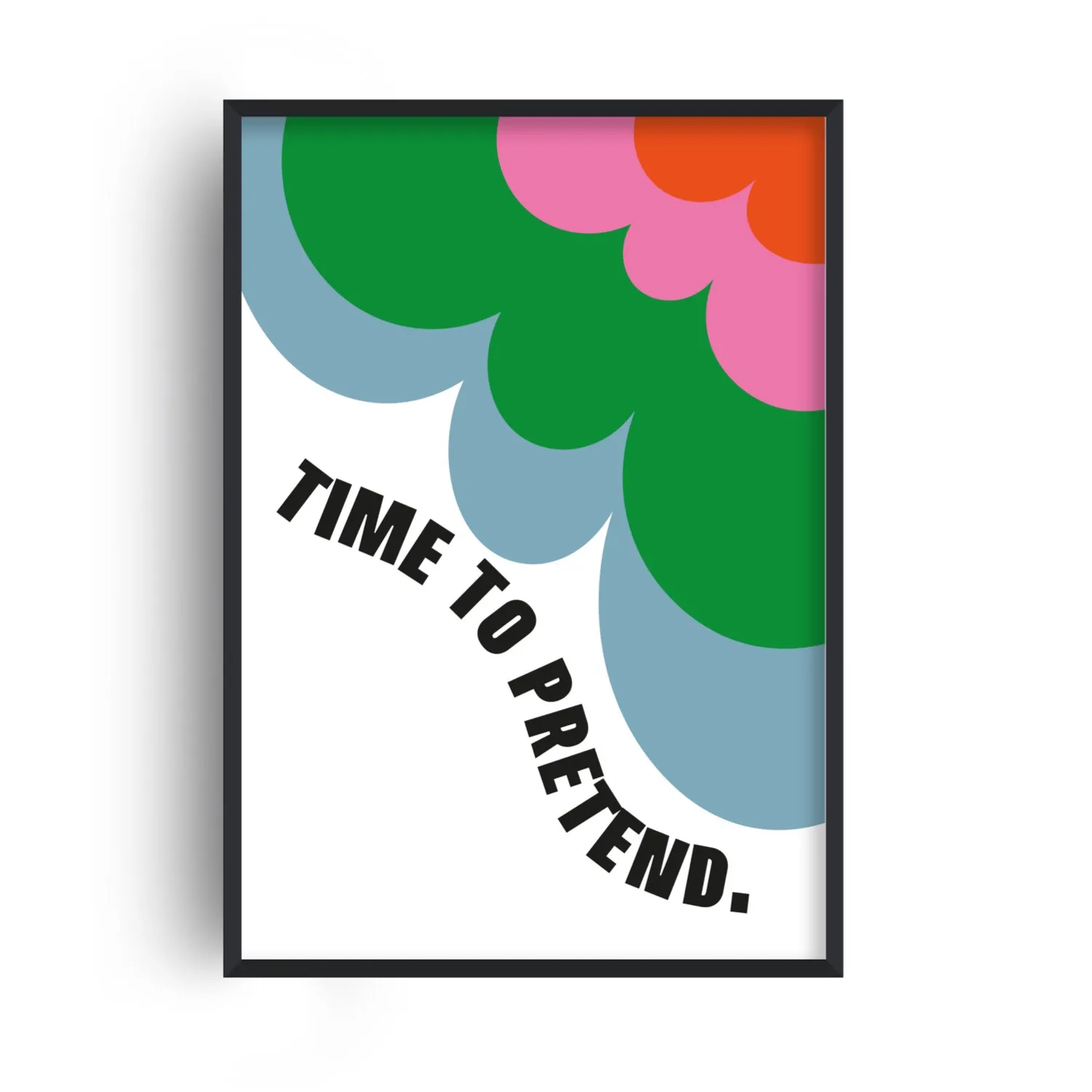 Time To Pretend A2 Giclée Art Print - White image