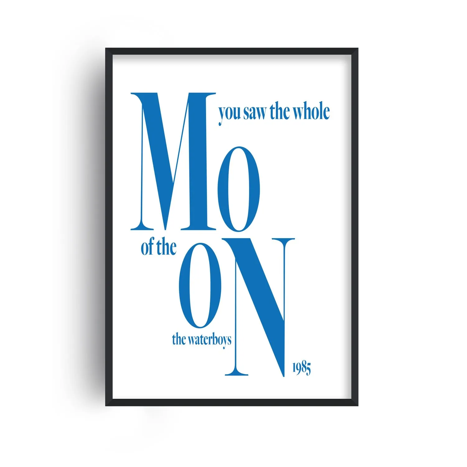 Whole Of The Moon A2 Giclée Art Print - Blue