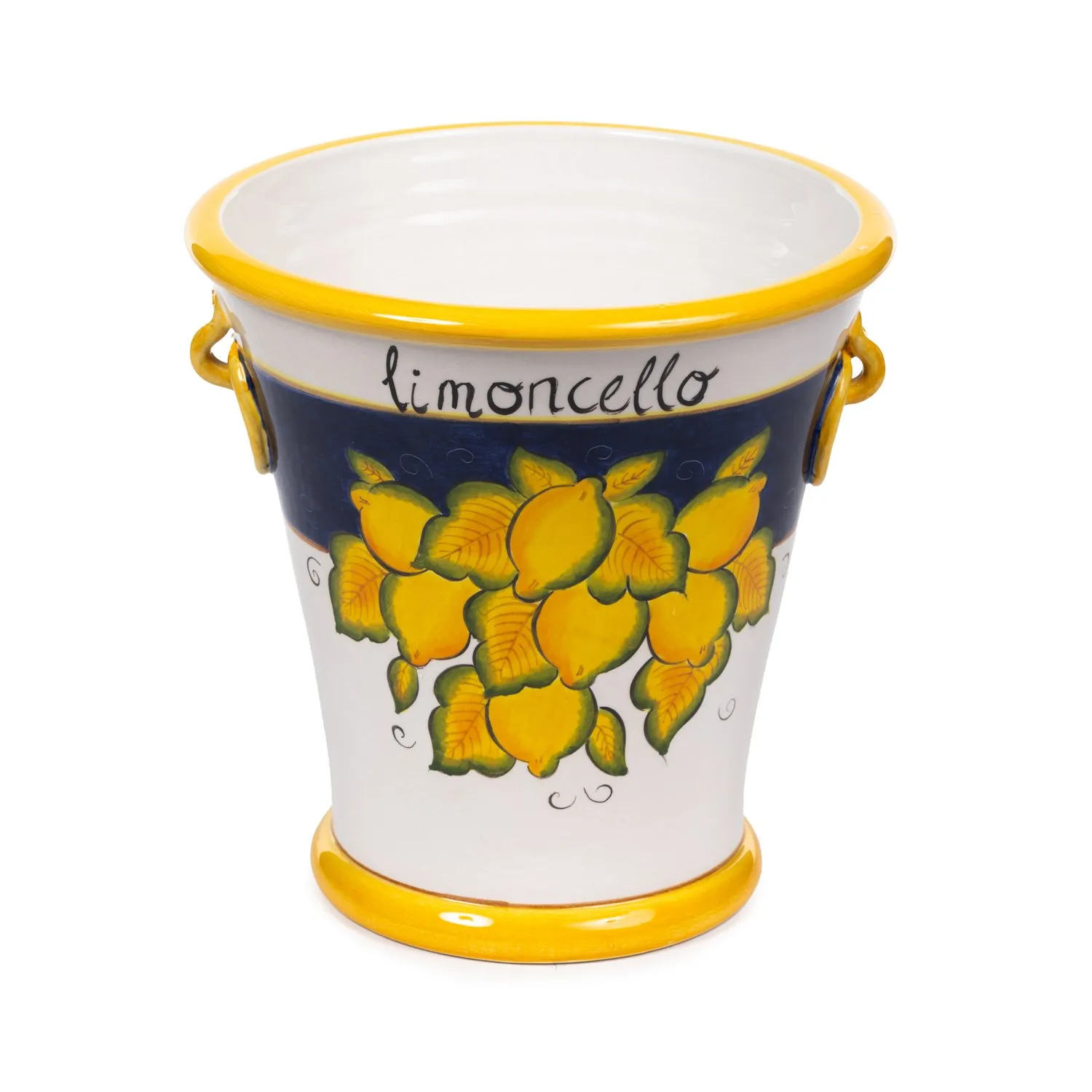 Brava Lemon Limoncello Ice Bucket - Blue, Ceramic