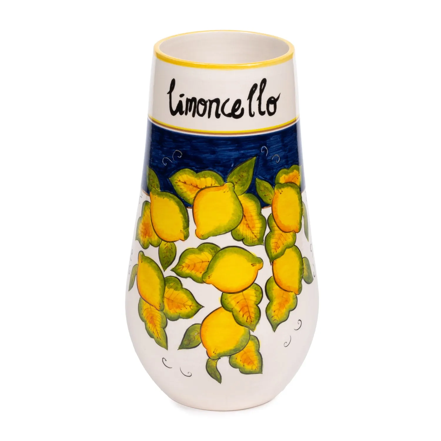 Brava Lemon Limoncello Vase Letter Å - Blue, Ceramic image