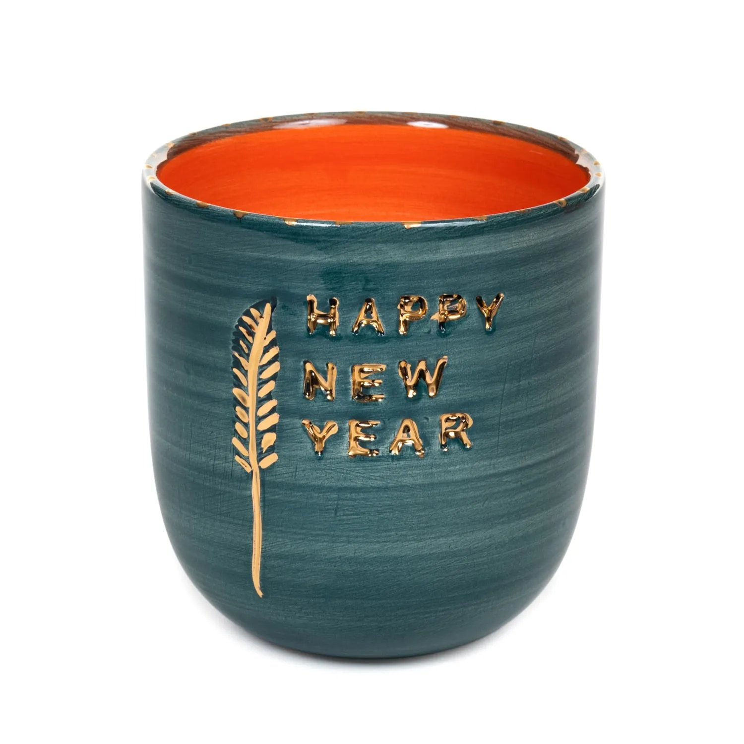 Happy New Year Mood Mug - Deep Green, Ceramic image