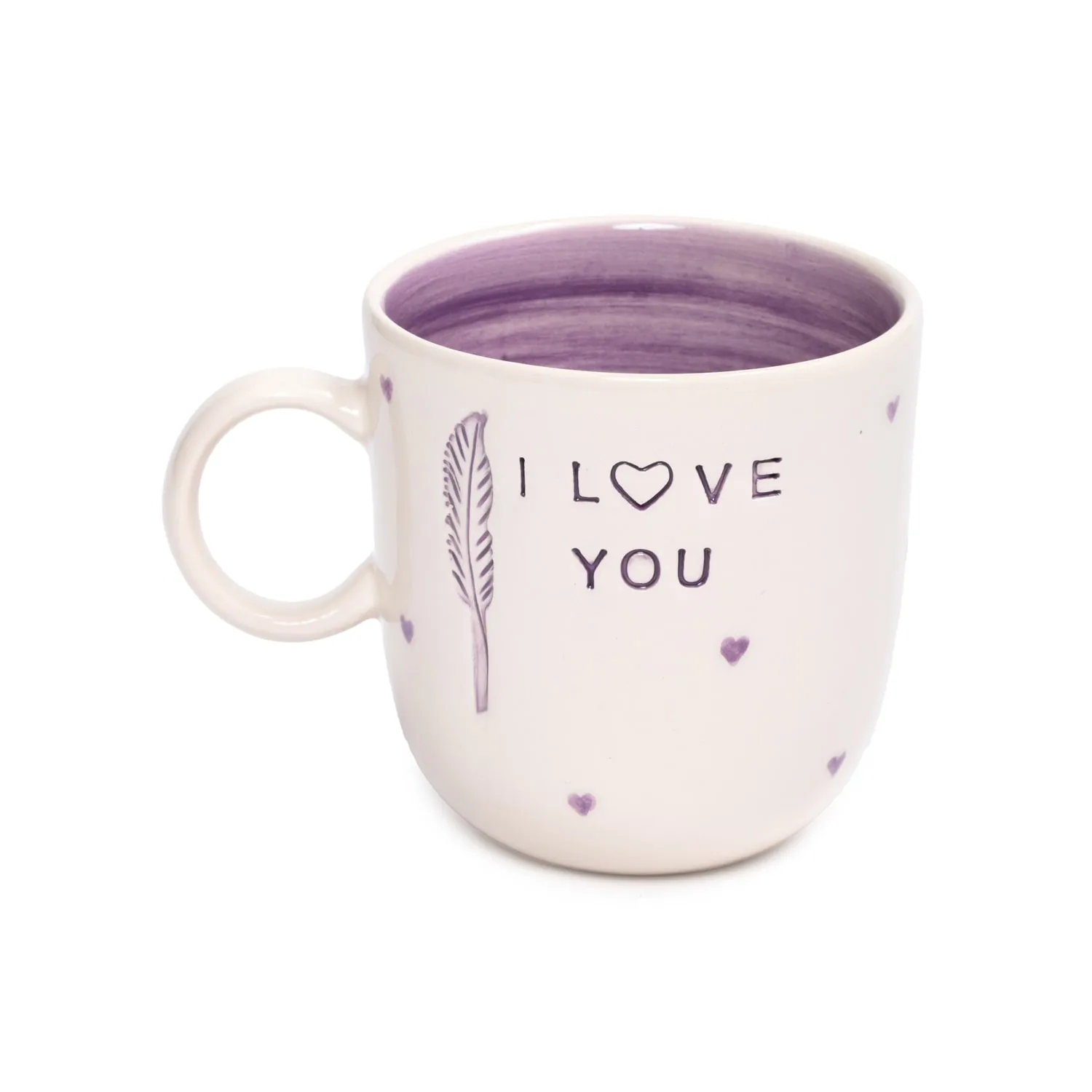 L'amour Paris Valentines Lila Mood Mug - Red, Ceramic