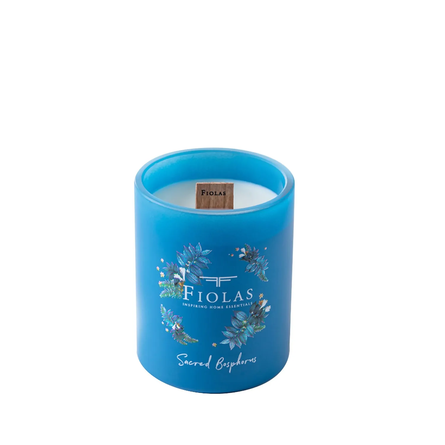 Blue Sacred Bosphorus Woodwick Candle - Blue