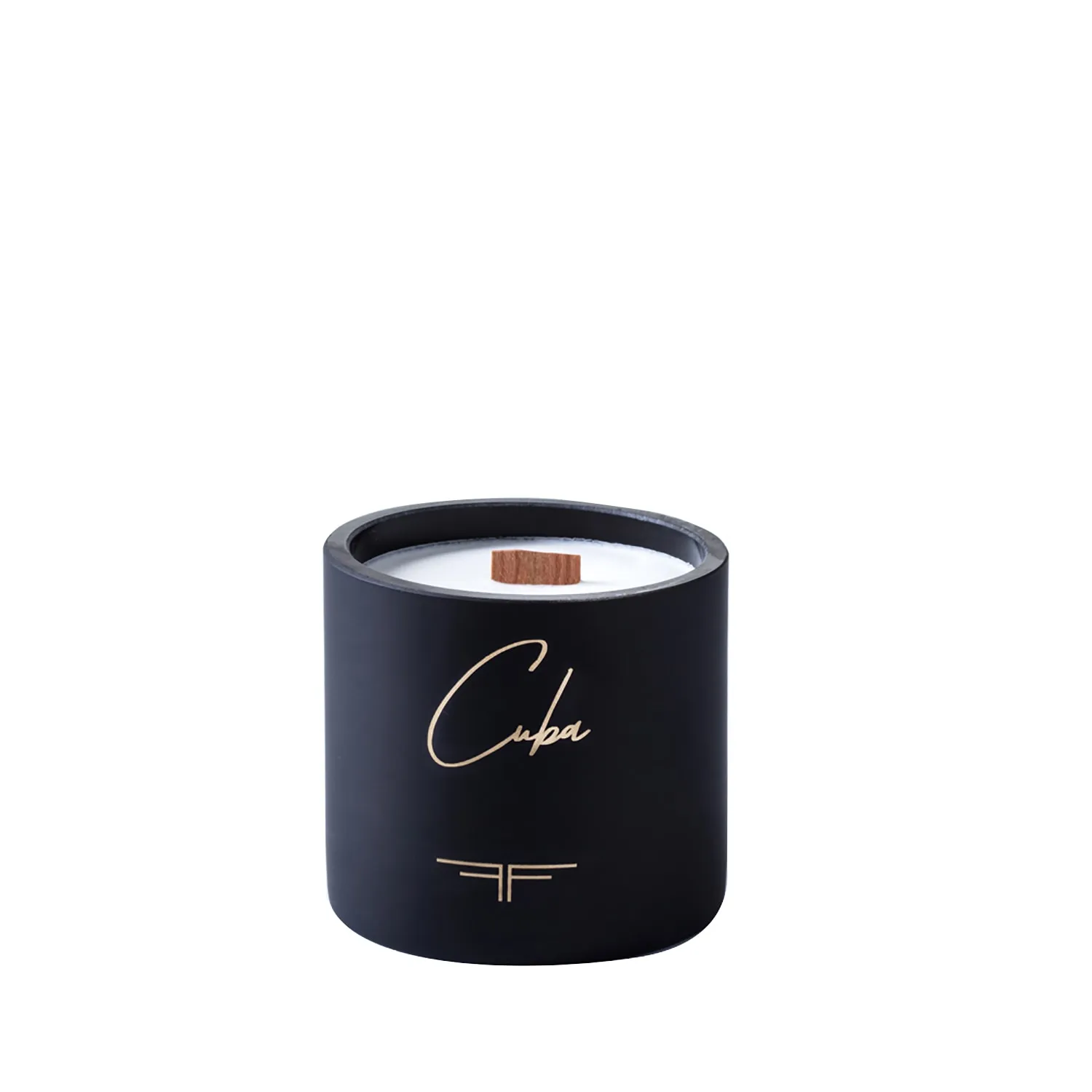 Cuba Woodwick Candle - Black