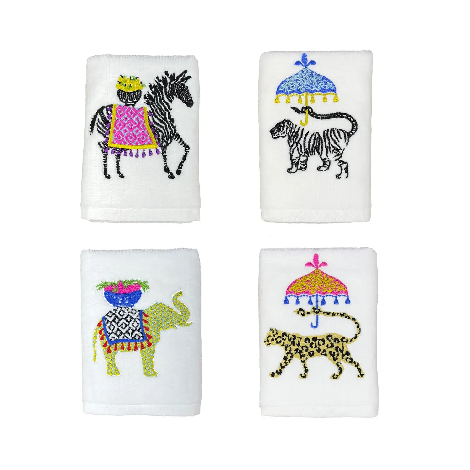 Hand Towel Set - White, Turkish Cotton image