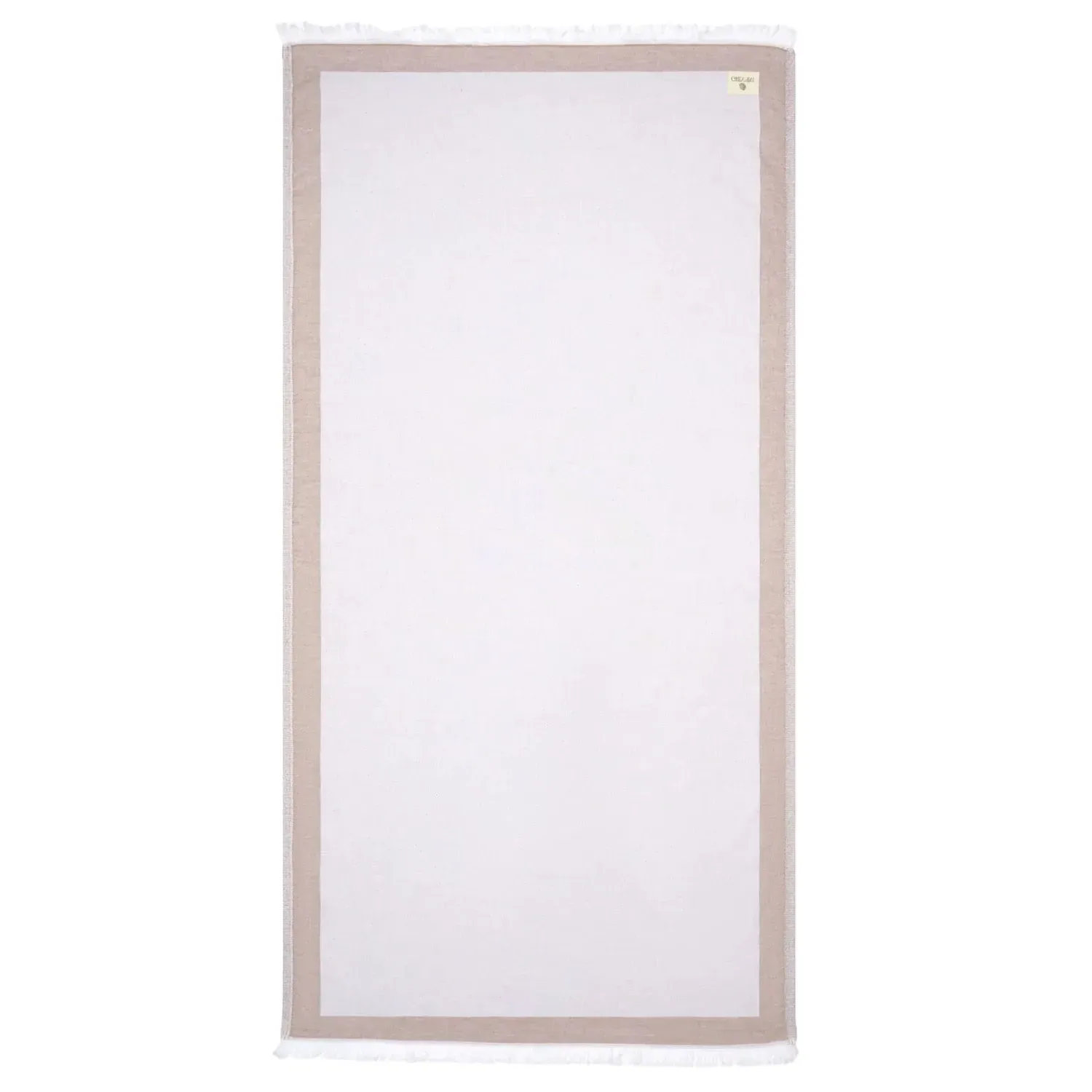 Corsica Turkish Towel - White, Cotton