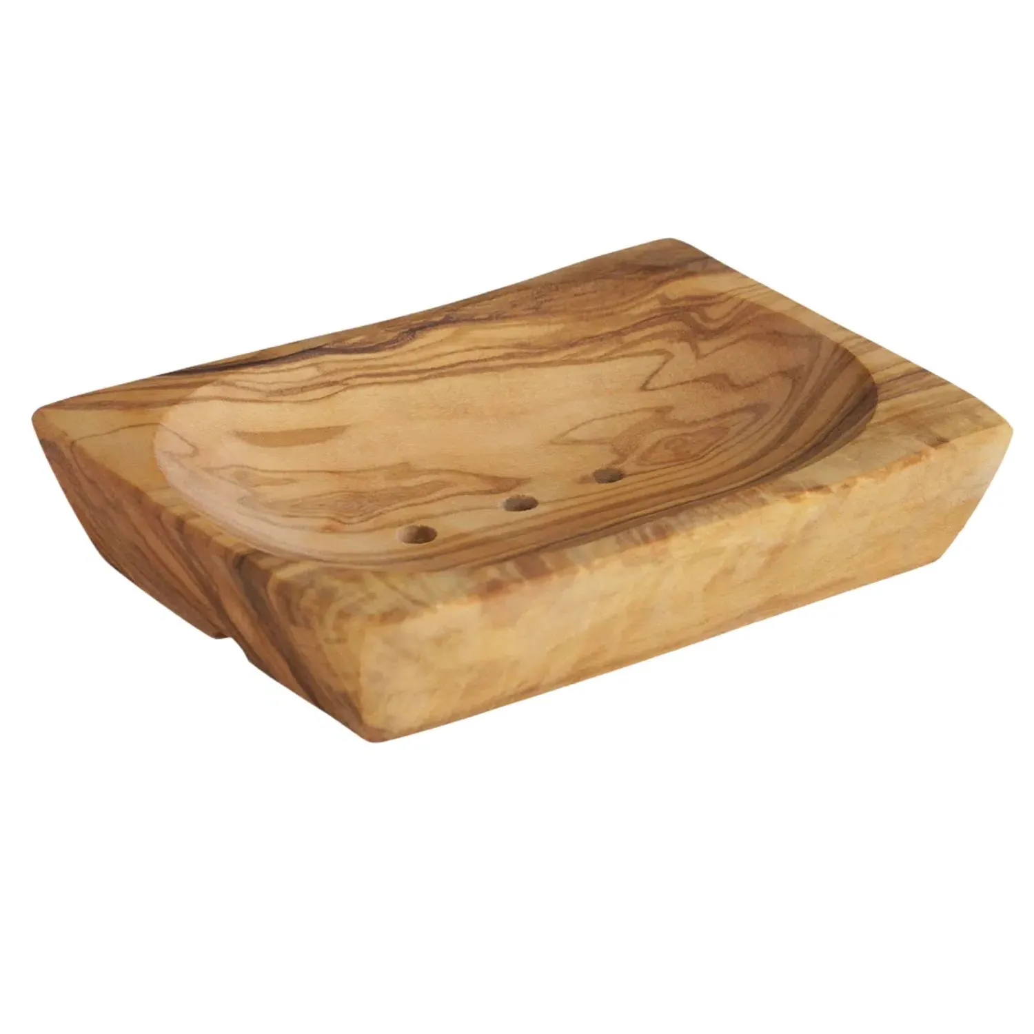 Olive Wood Soap Holder - Brown image
