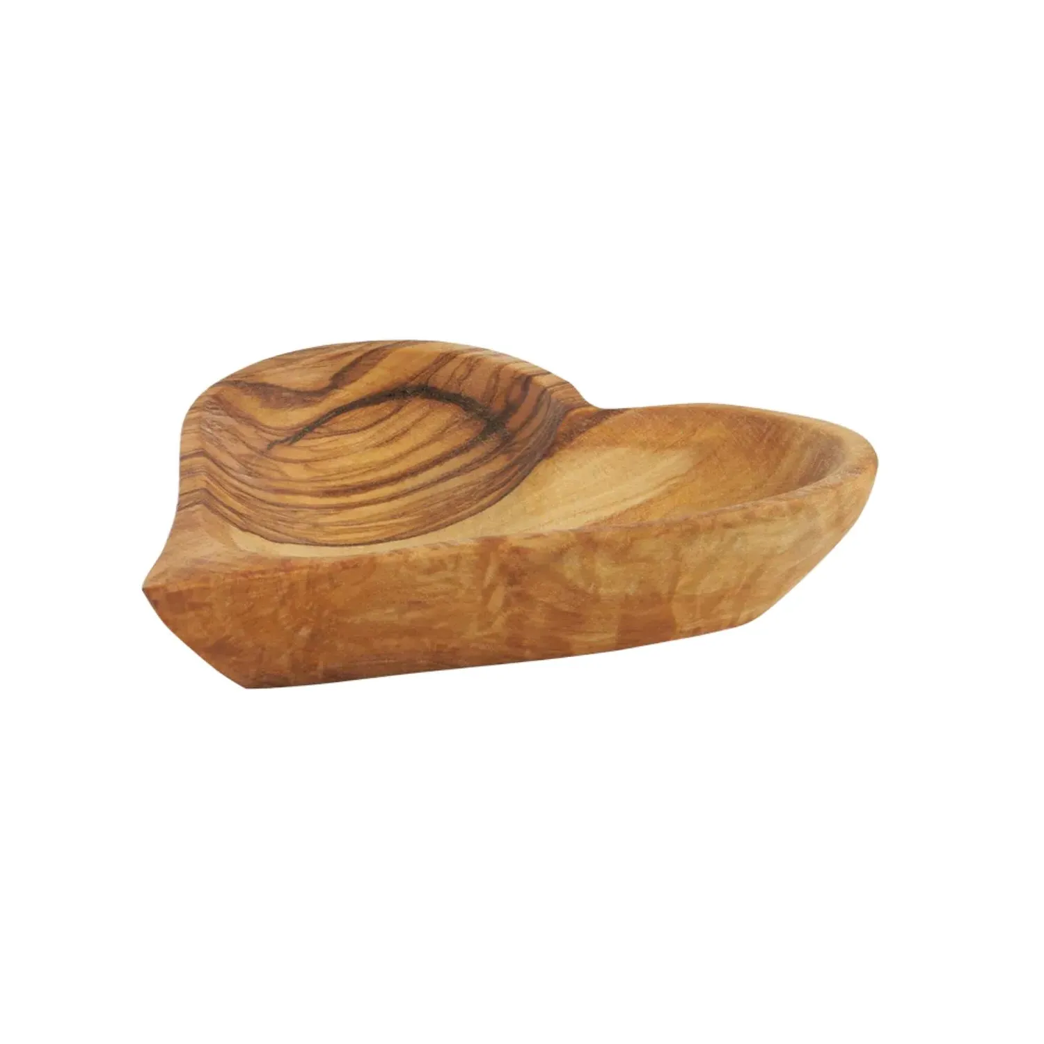 Yaya Olive Wood Heart-Shaped Bowl - Brown image
