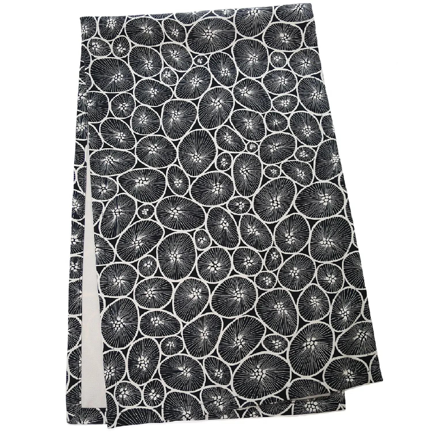 Korall Table Runner - Black, Organic Cotton image