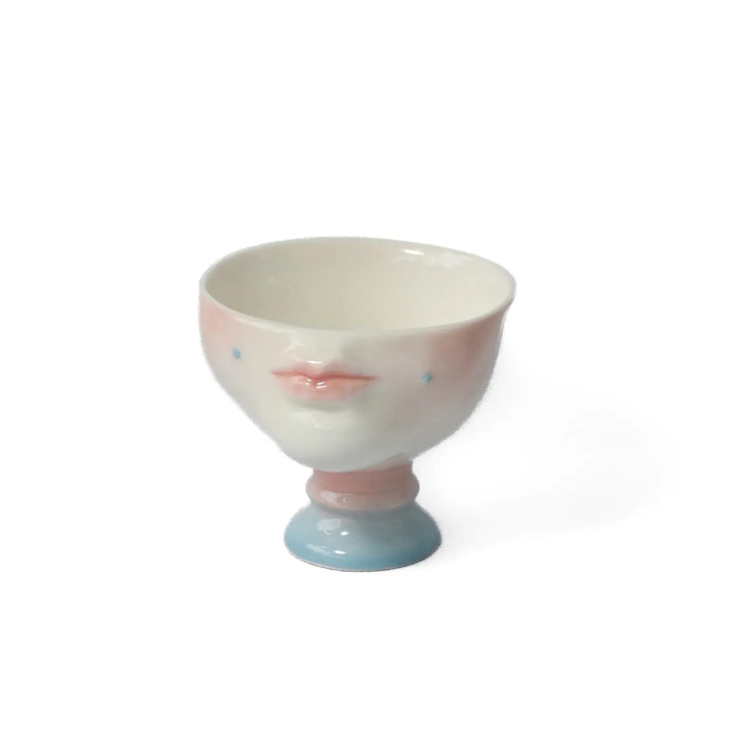 The Kissing Cup Theatre Porcelain Art Cup - Blue, Porcelain