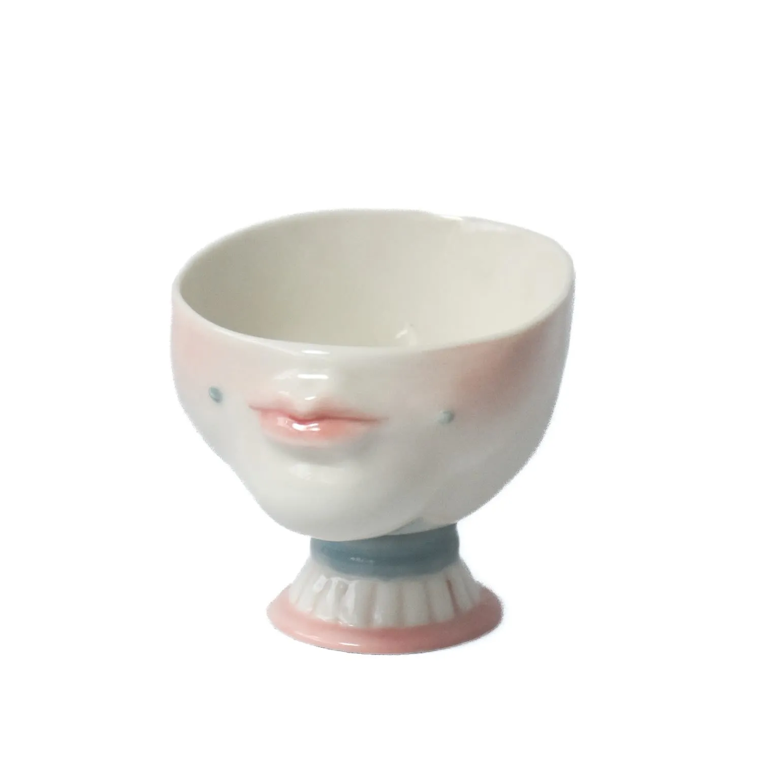 The Kissing Cup Theatre Porcelain Art Cup - Blue, Porcelain